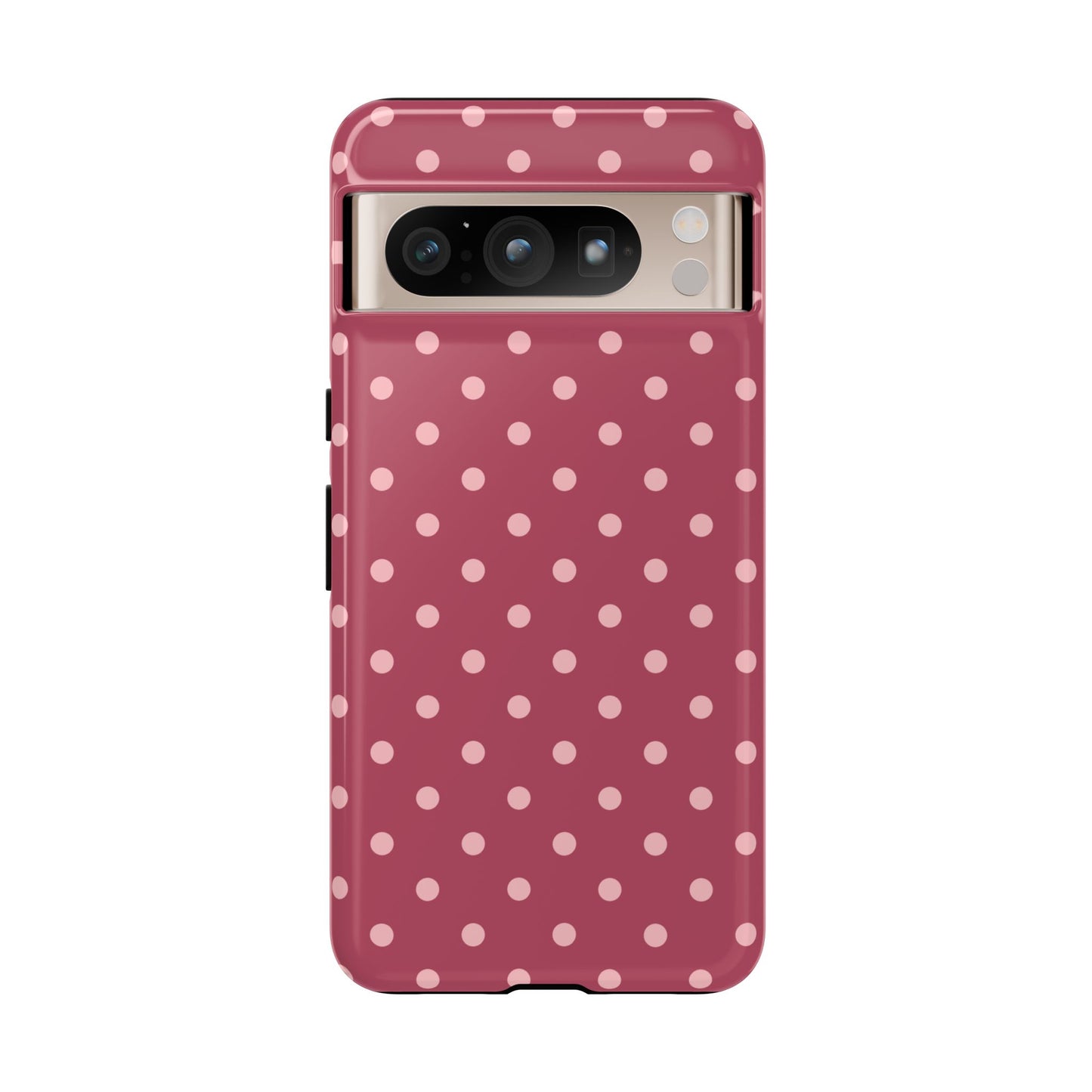 Google Pixel 8 Pro / Glossy Phone Case - ’Pink Dot Pattern’ Phone Case
