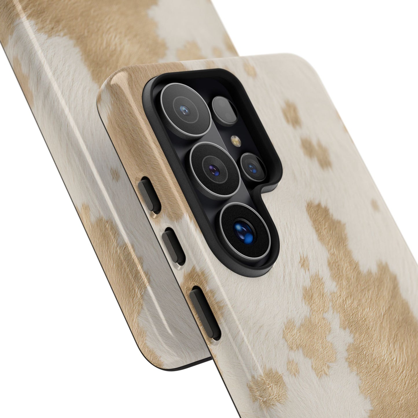 Elegant Champagne Cow Print Phone Case