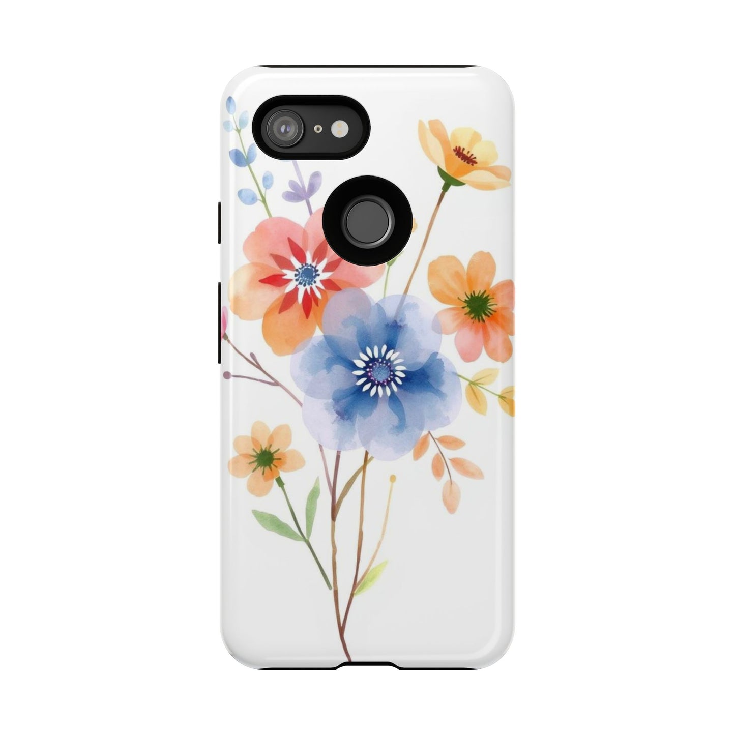 Boho Chic Watercolour Bouquet Pattern Phone Case