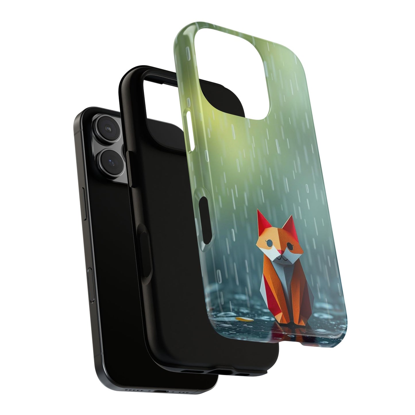 Origami 'Soggy Fox' Design Phone Case
