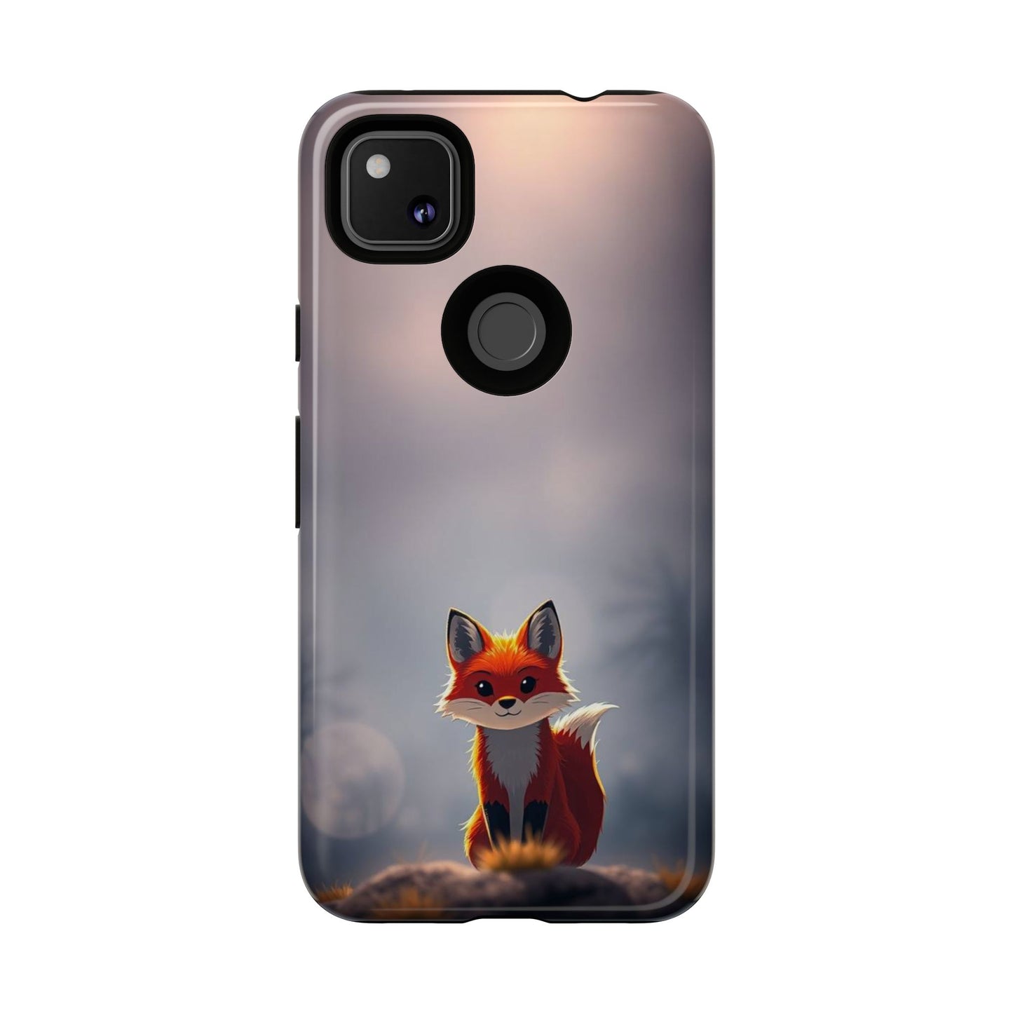 Cute Gothic Fox Design Phone Case