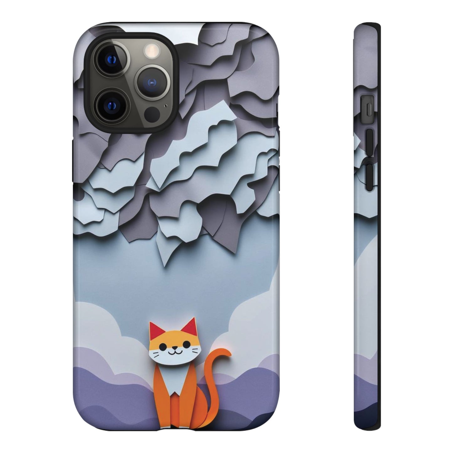 Papier-mâché Cat Design Phone Case