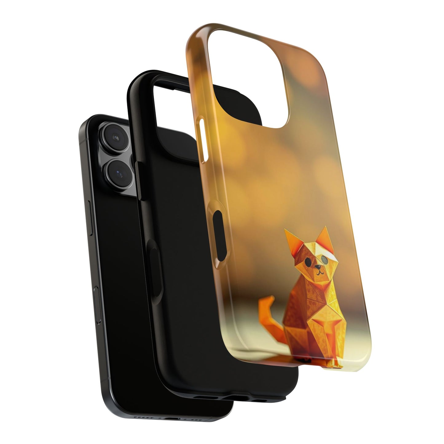 Origami Cat Design Phone Case