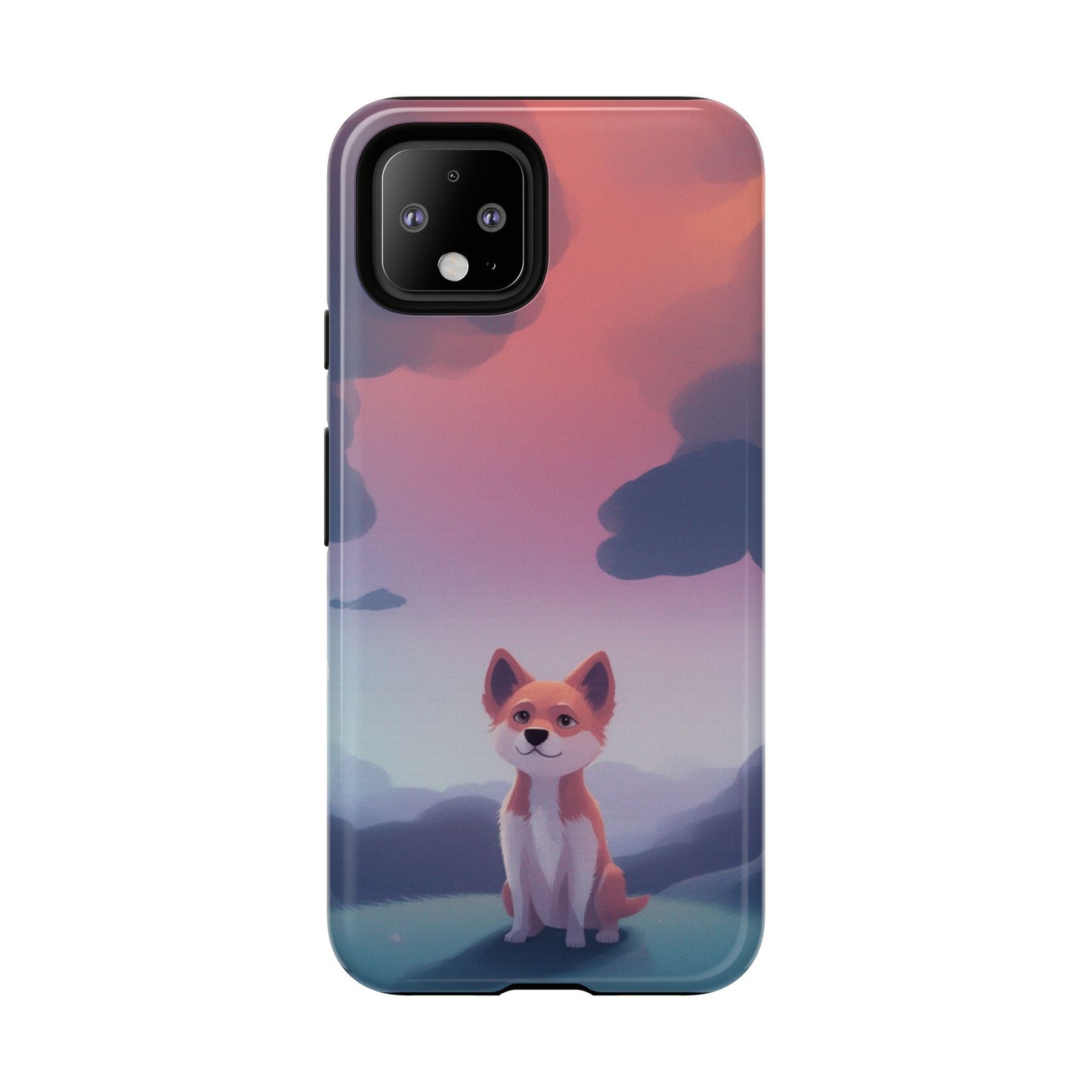 Cute Dog & Cloud Design Phone Case