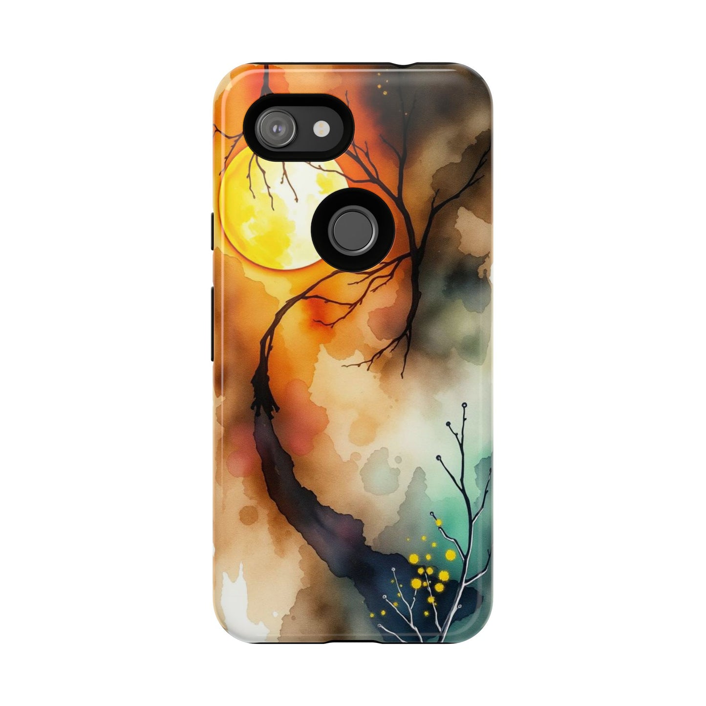 Abstract Watercolour Gothic Scene Phone Case