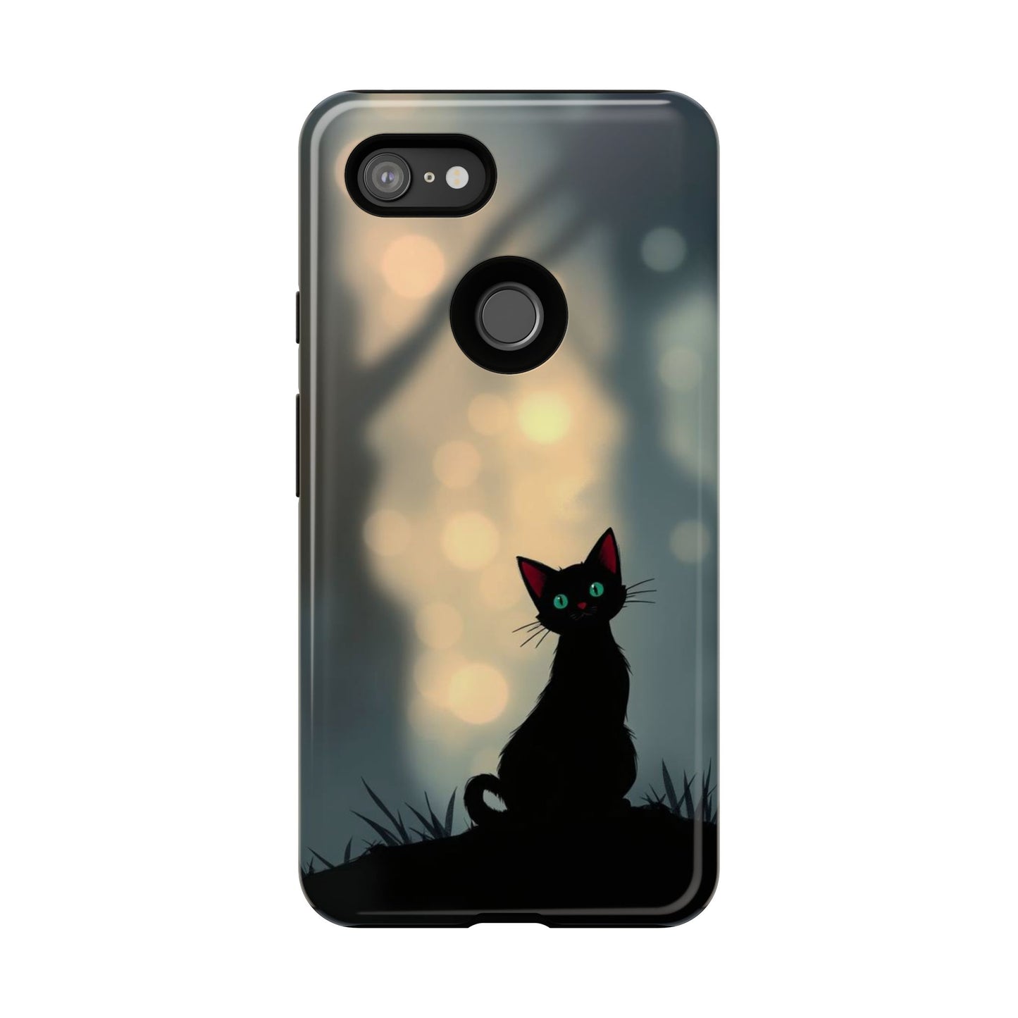 Gothic Cat Design Phone Case