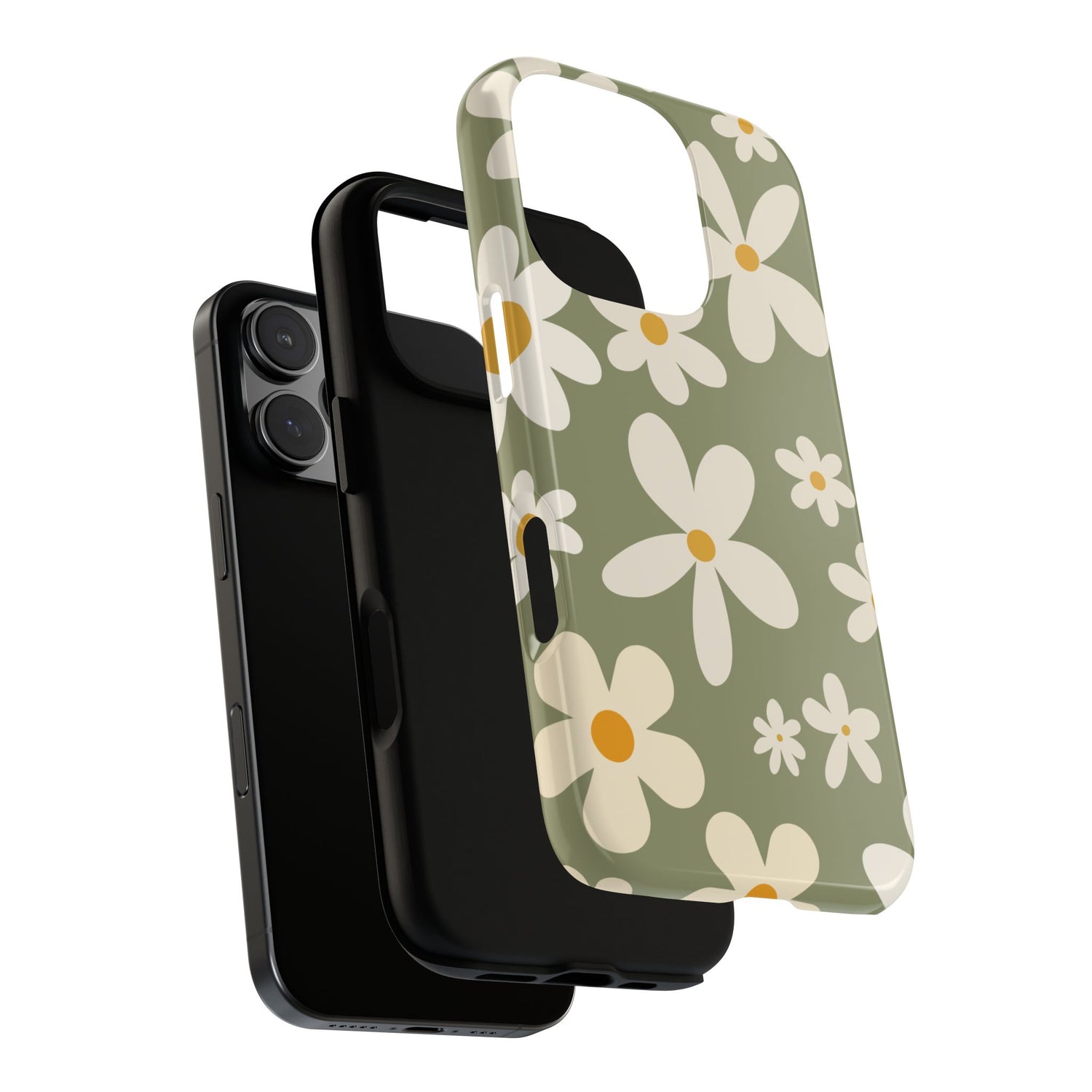 Phone Case - ’Green Daisy Pattern’ Phone Case