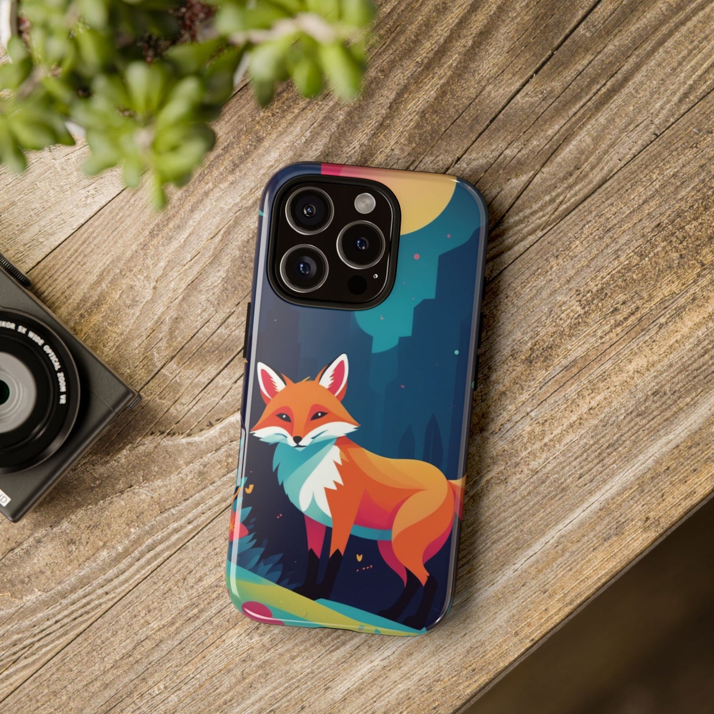 Stylised Fox Design Phone Case