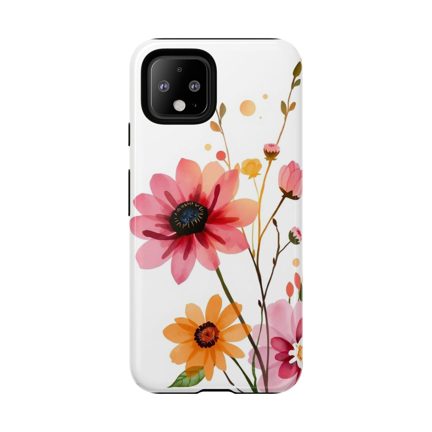 Watercolour Style Simple Wildflower Design Phone Case