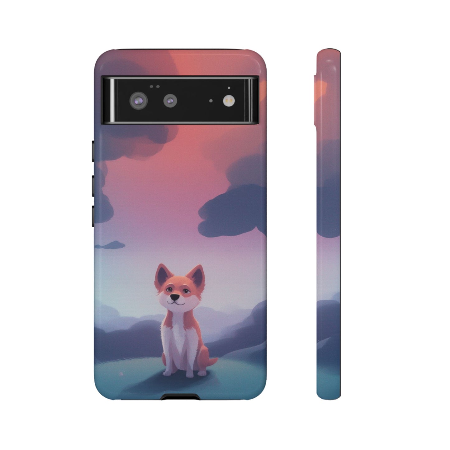 Cute Dog & Cloud Design Phone Case