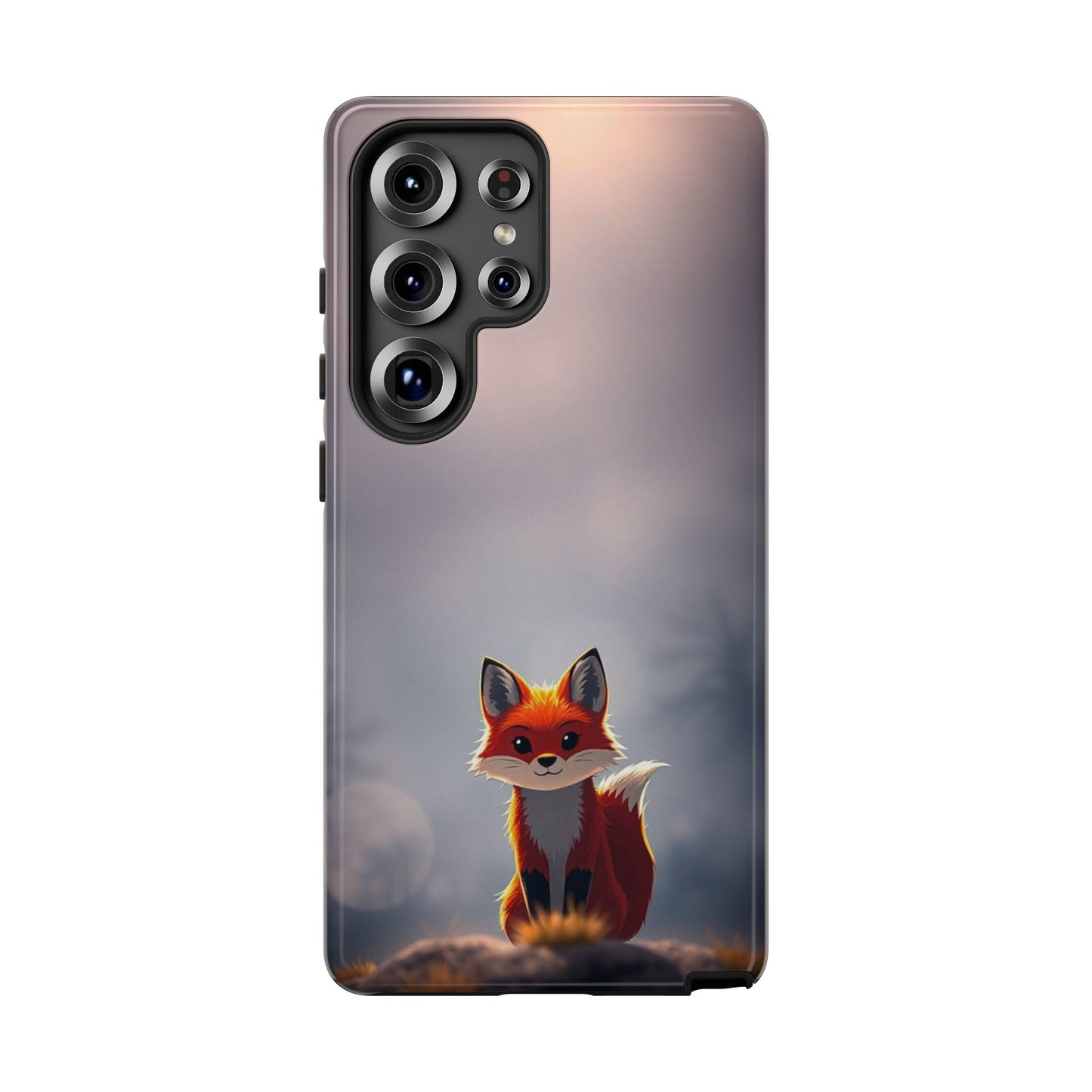 Cute Gothic Fox Design Phone Case