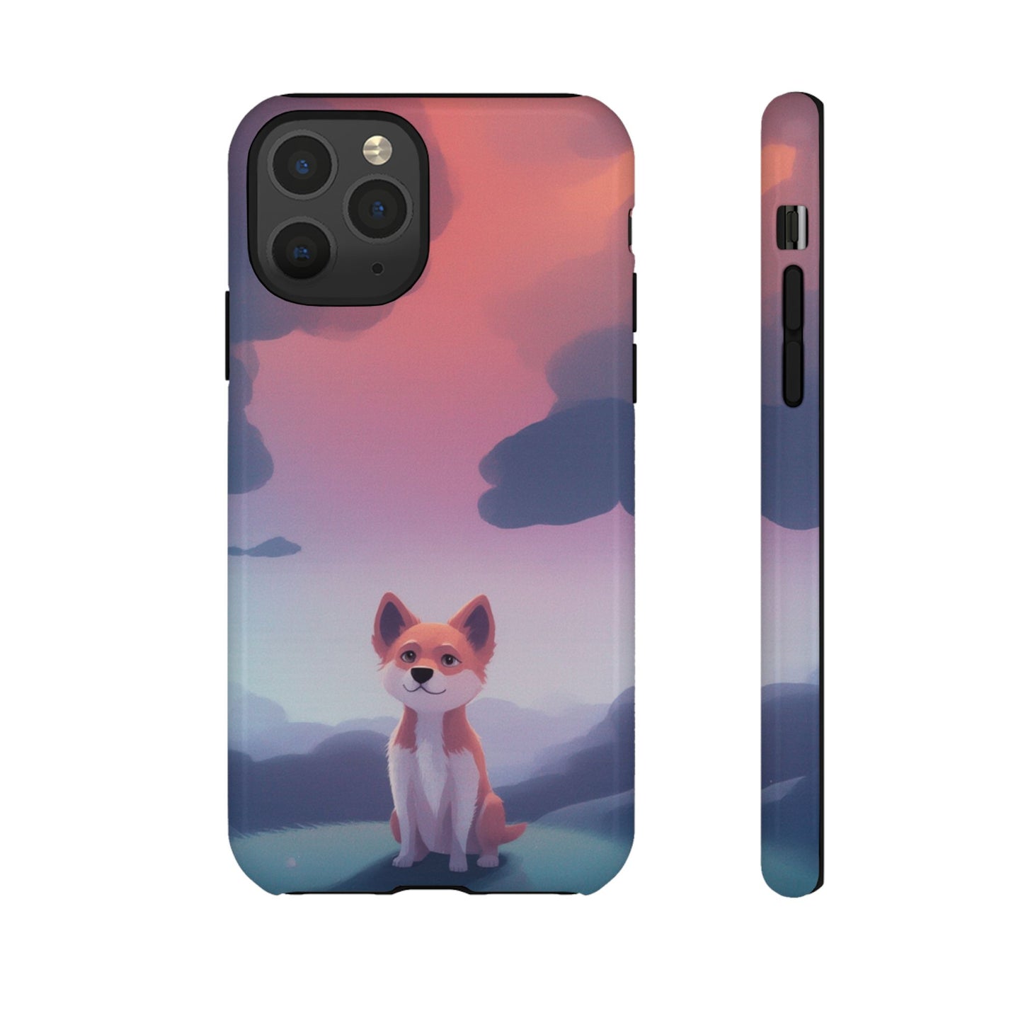 Cute Dog & Cloud Design Phone Case