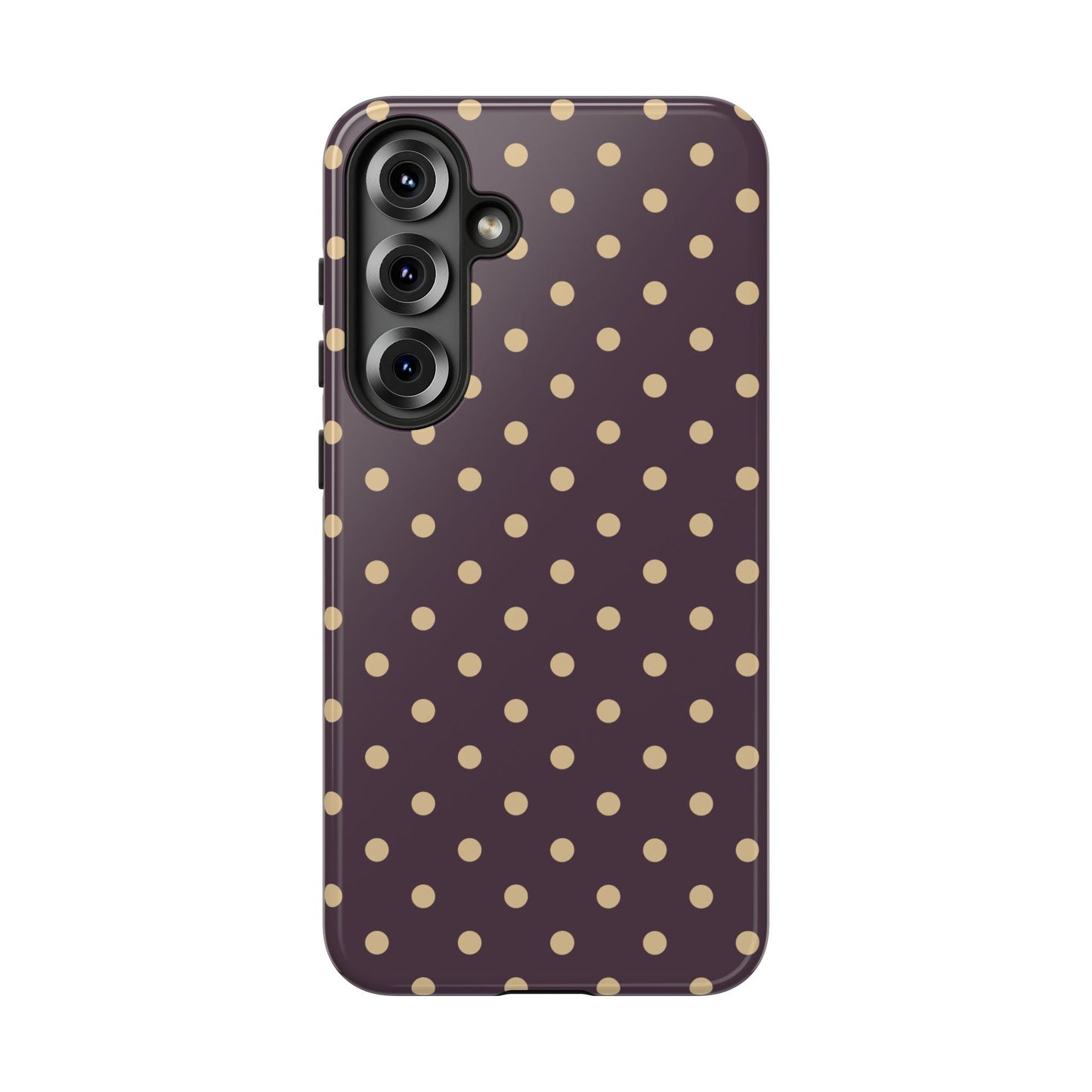 Purple with Yellow Dot Pattern Phone Case