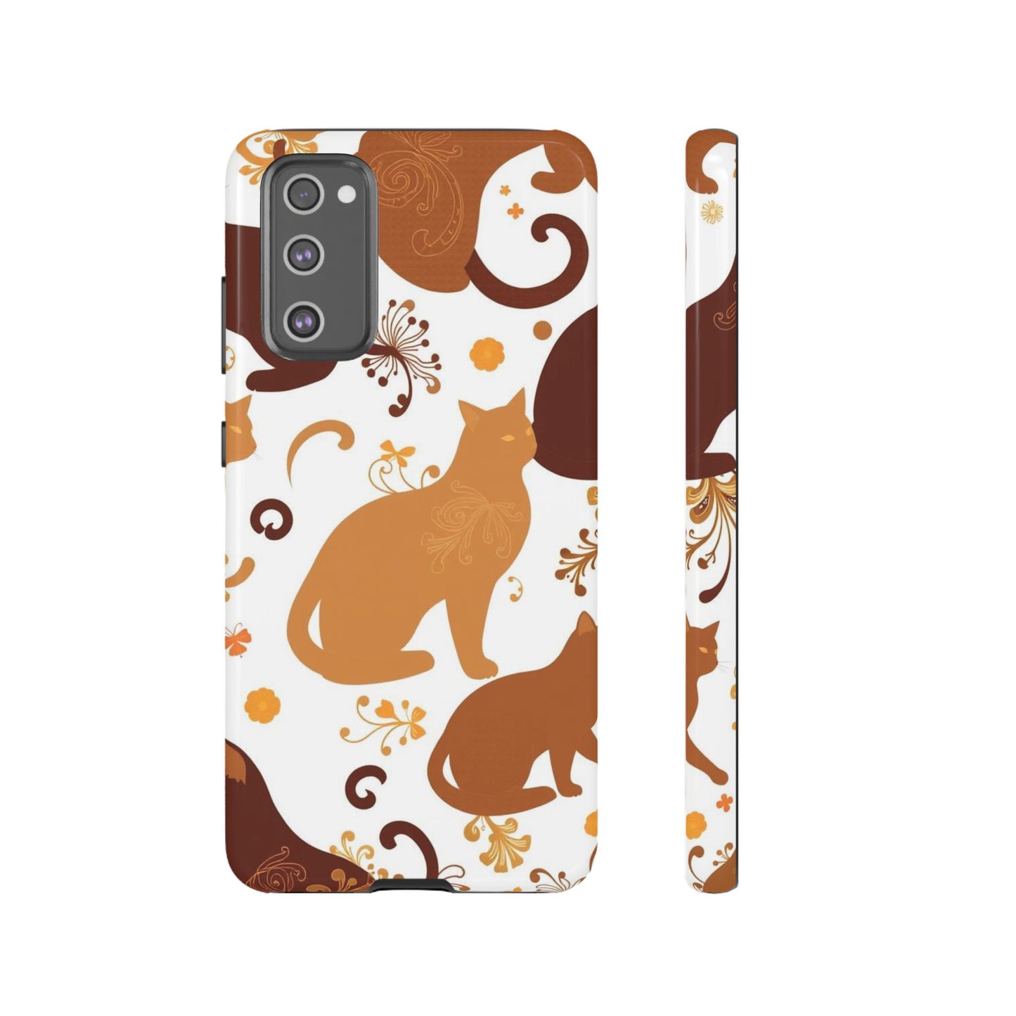 Abstract Cat Pattern Phone Case