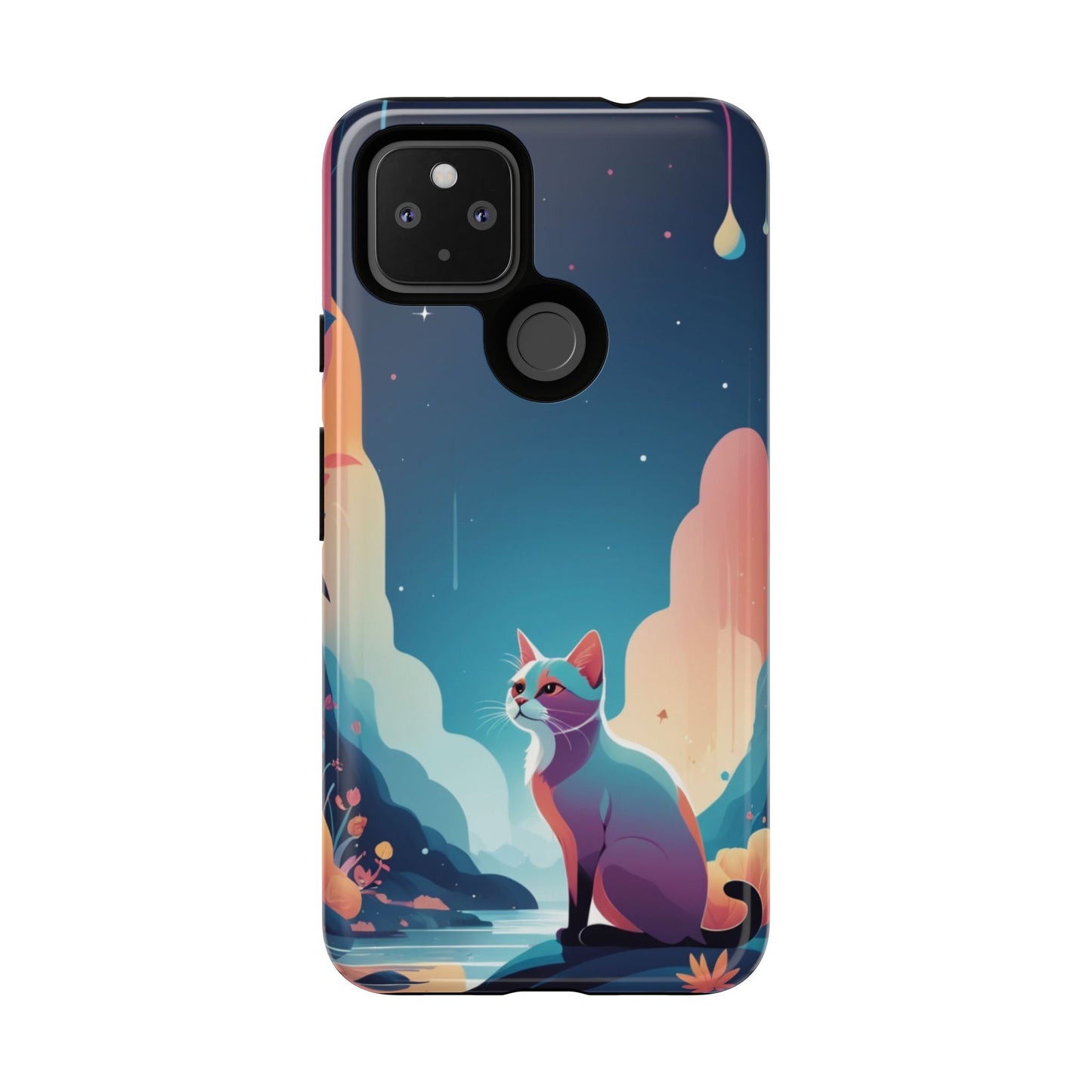 Stylised Cat Design Phone Case