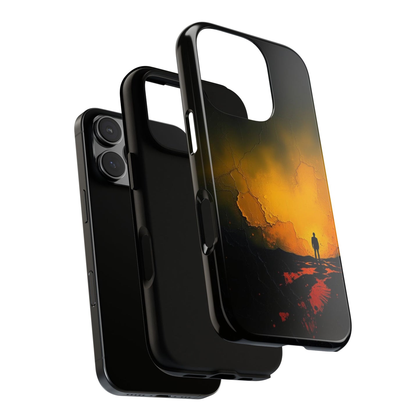 Acrylic Mysterious Figure Phone Case