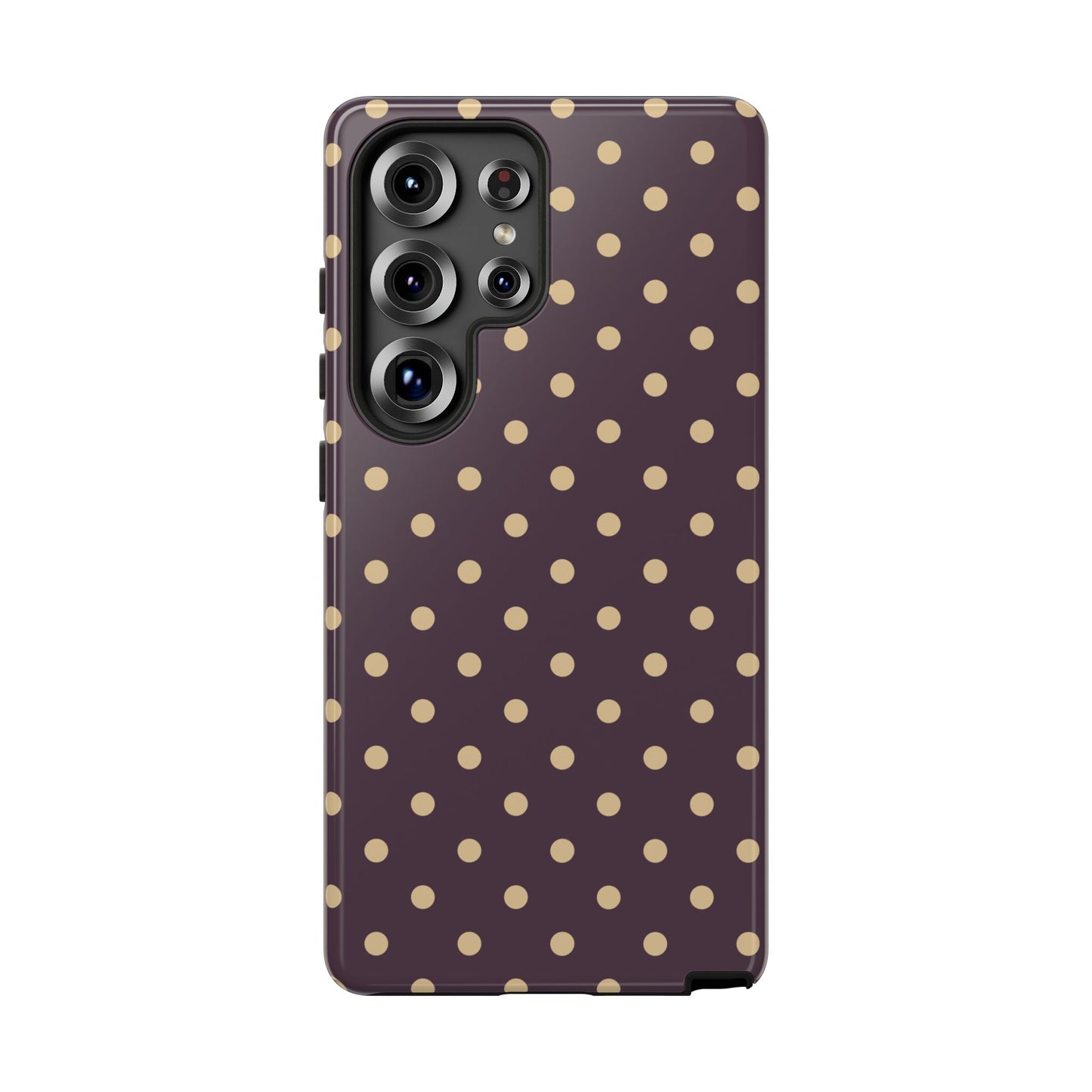 Purple with Yellow Dot Pattern Phone Case