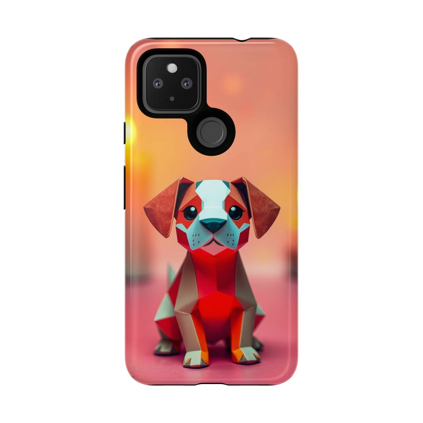 Origami Dog Design Phone Case