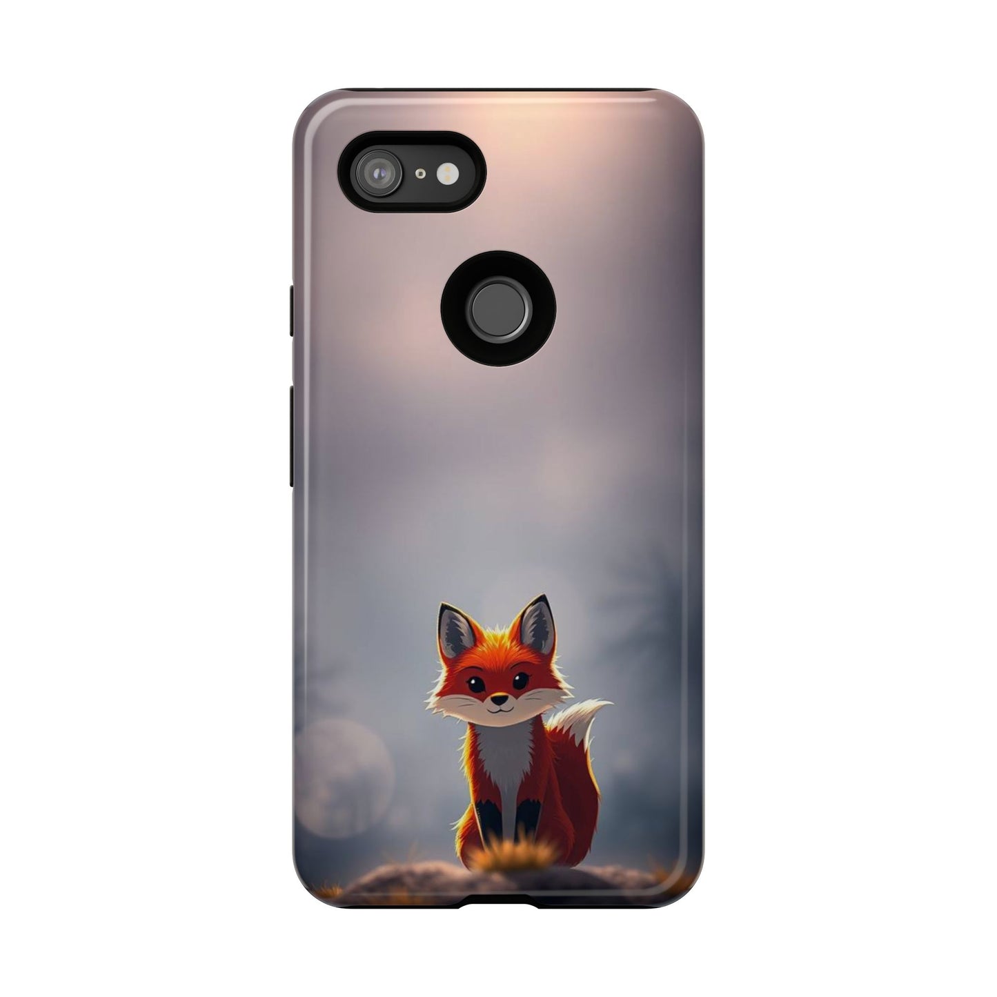 Cute Gothic Fox Design Phone Case