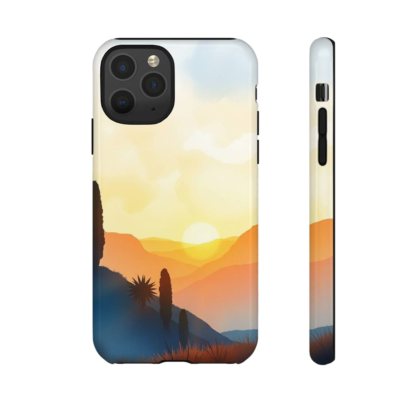 Watercolour Sunset Design Phone Case