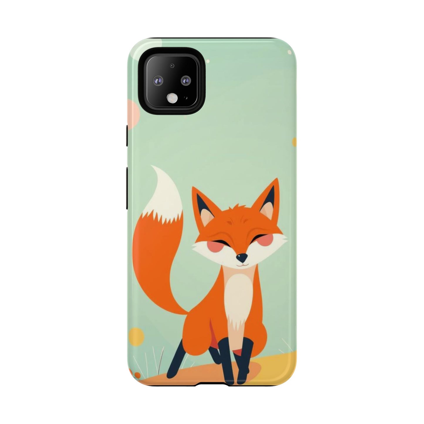 Happy Fox Design Phone Case