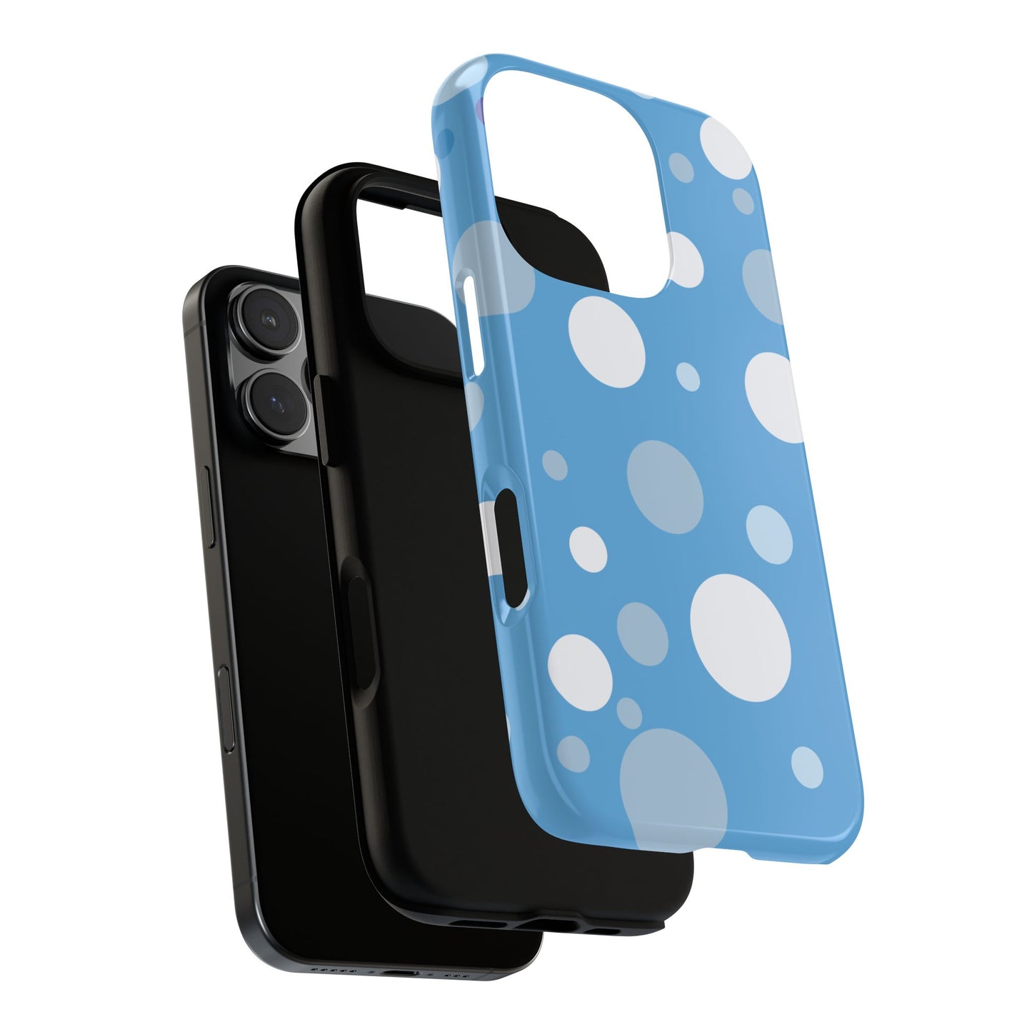 Phone Case - ’Bold Blue with White Dot Pattern’ Phone Case