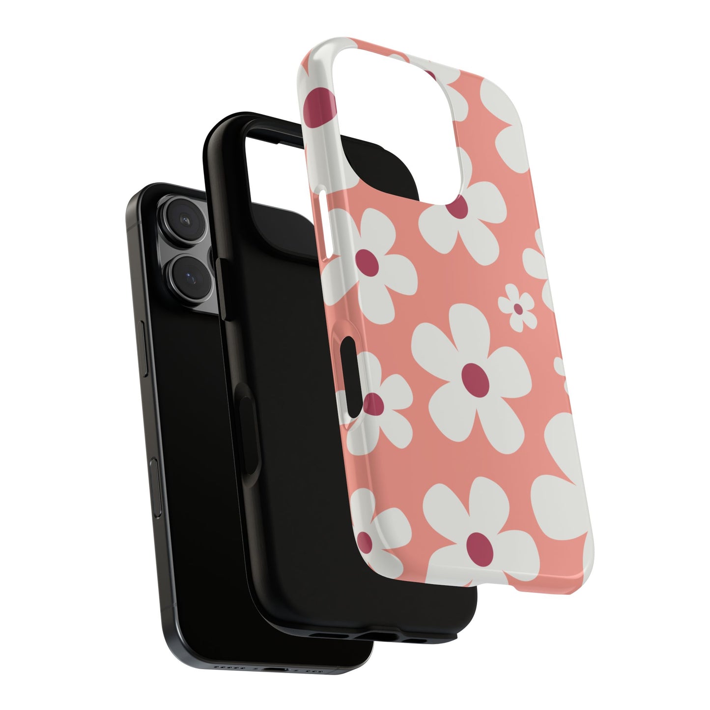 Phone Case - Cute Pink Daisy Pattern #2 Phone Case