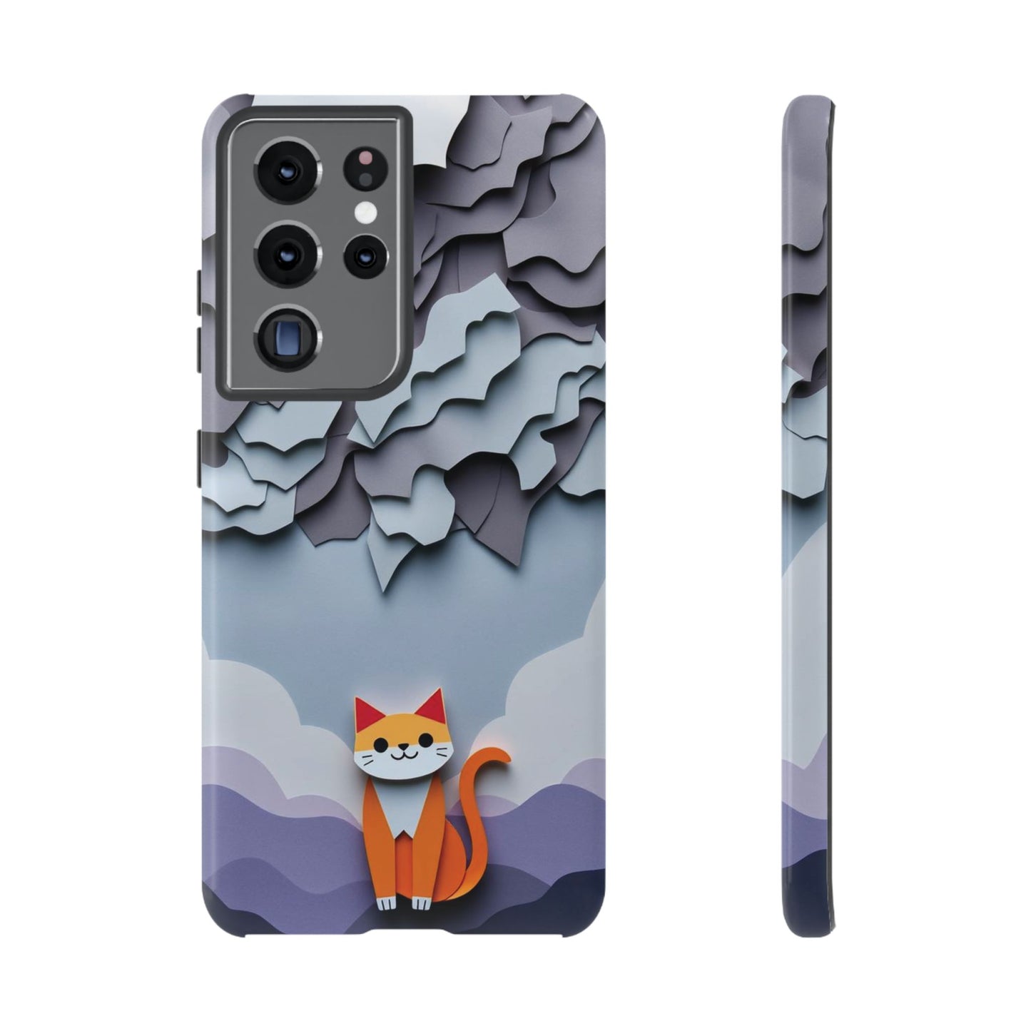 Papier-mâché Cat Design Phone Case