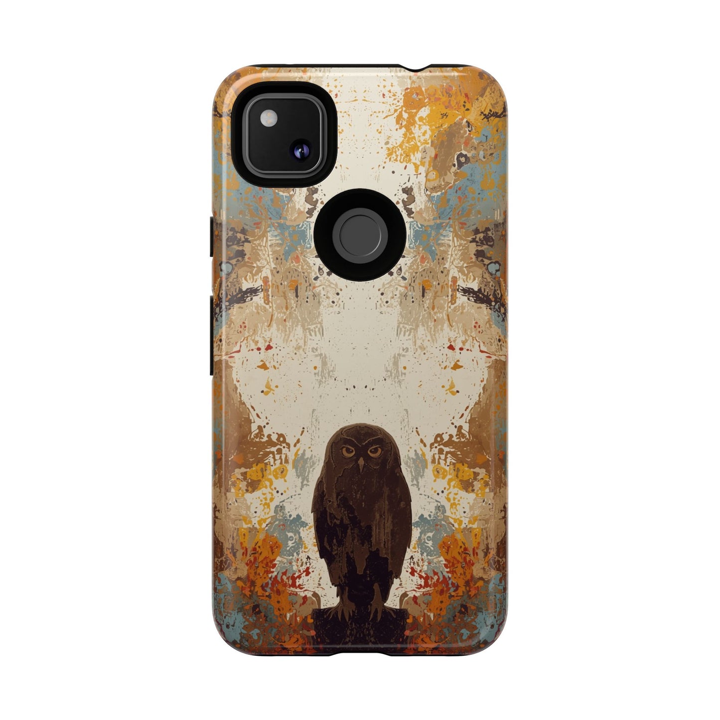 Abstract Owl Design Phone Case