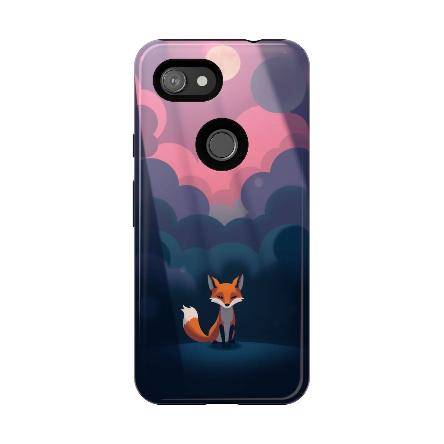 Moody Pop Art Fox Design Phone Case