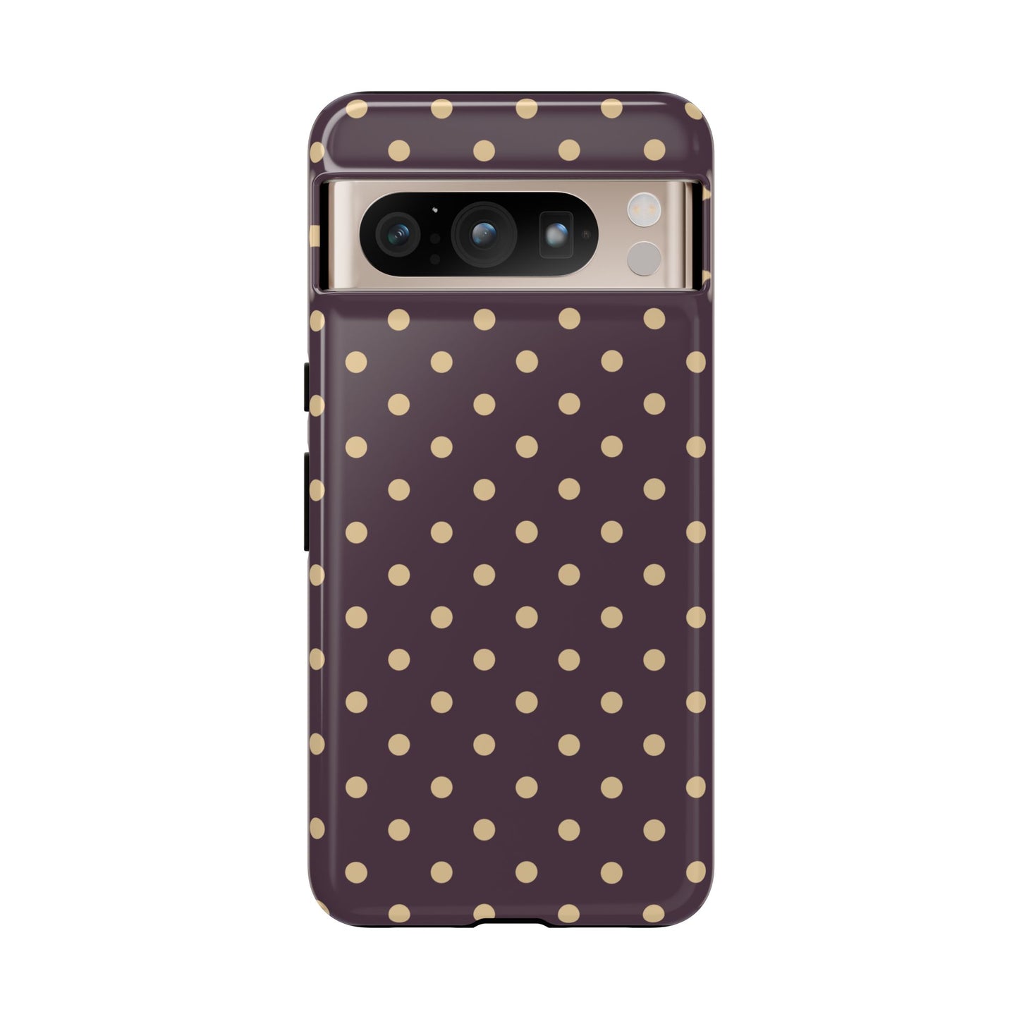 Purple with Yellow Dot Pattern Phone Case