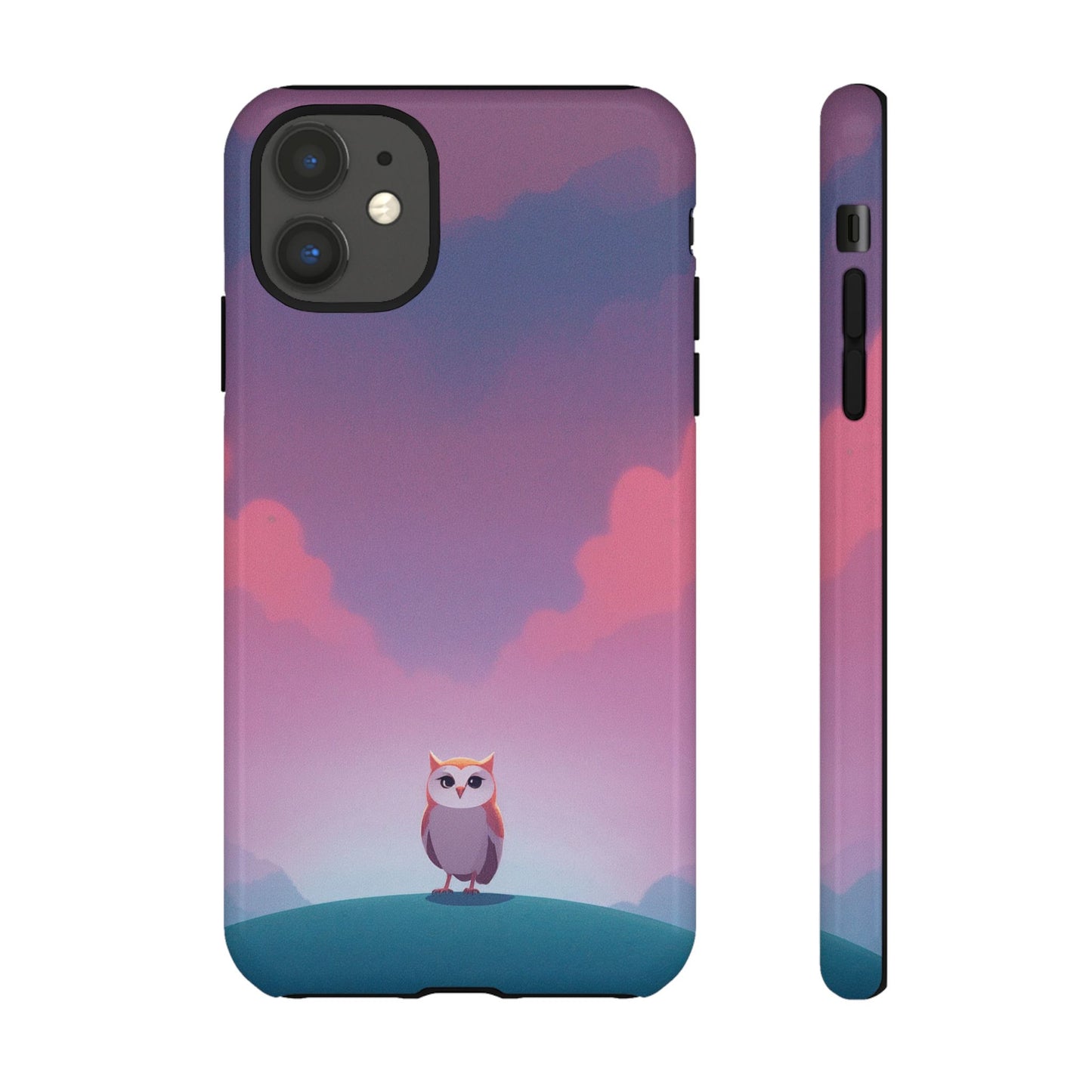 Watercolour Owl & Cloud Design Phone Case