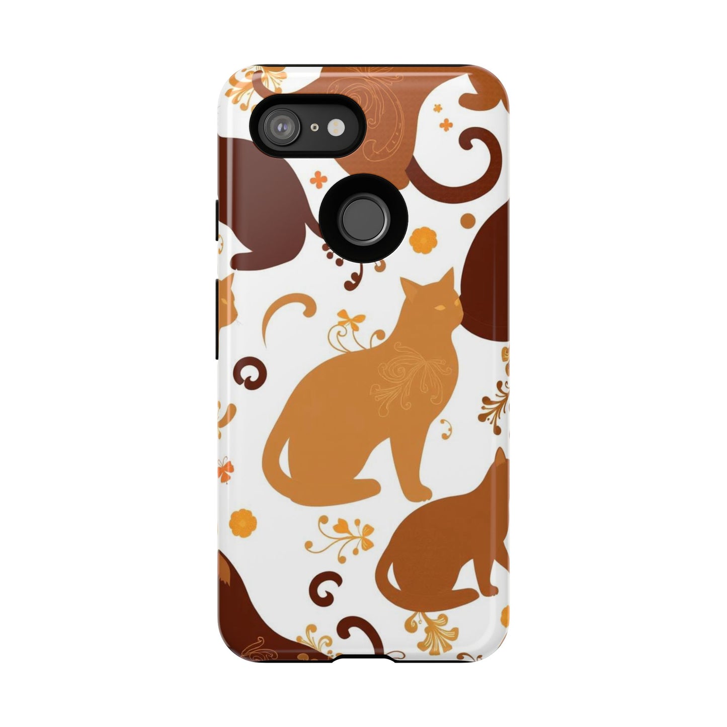 Abstract Cat Pattern Phone Case