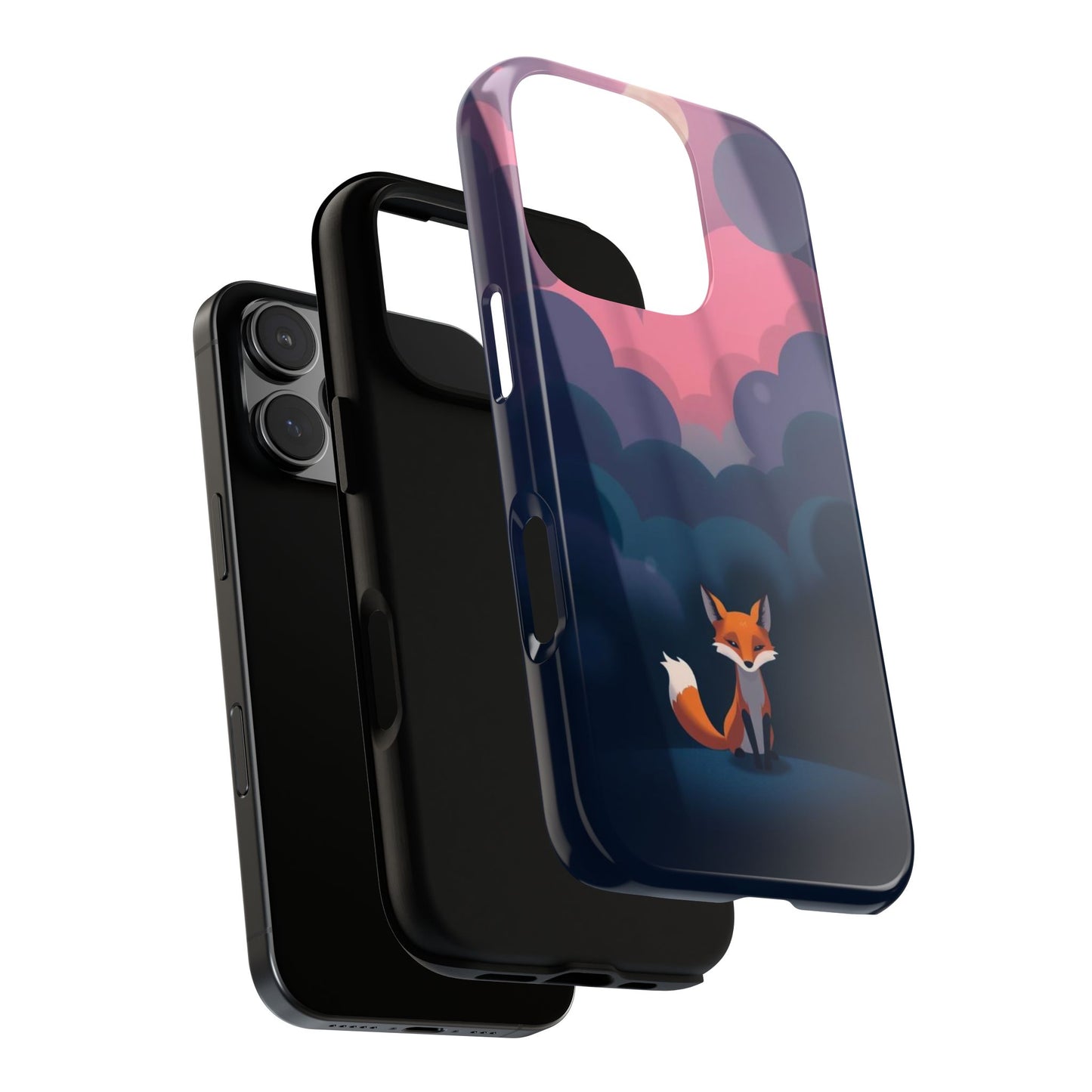 Moody Pop Art Fox Design Phone Case