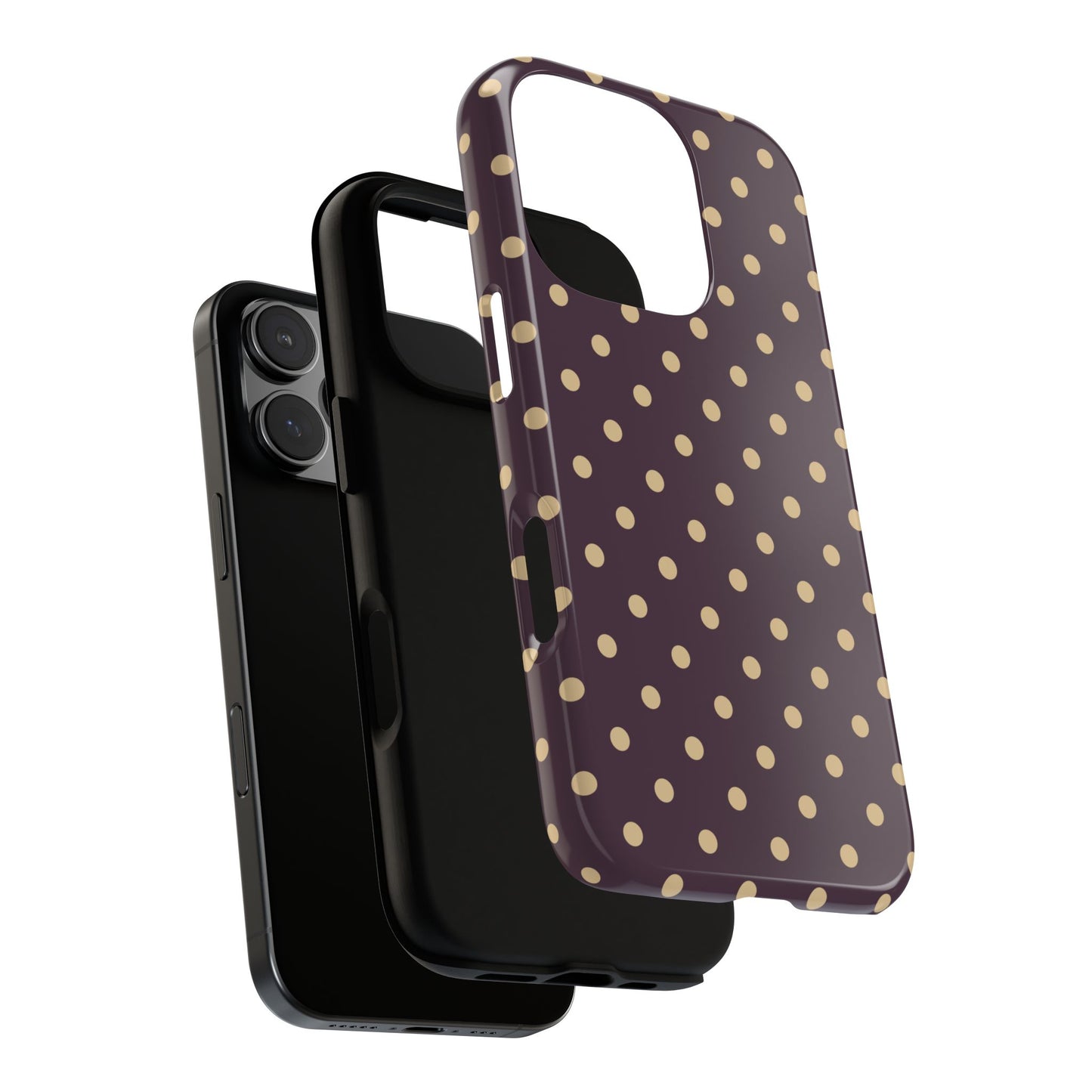 Purple with Yellow Dot Pattern Phone Case