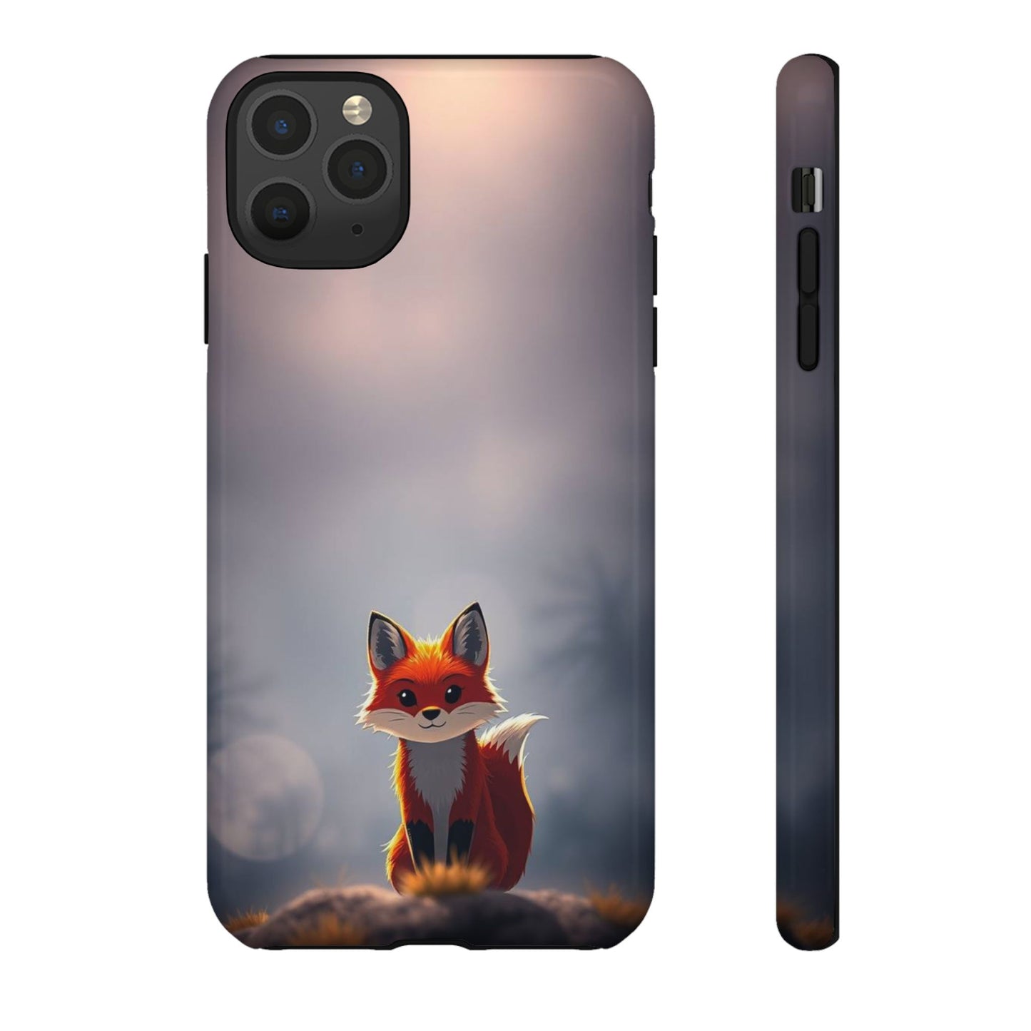Cute Gothic Fox Design Phone Case