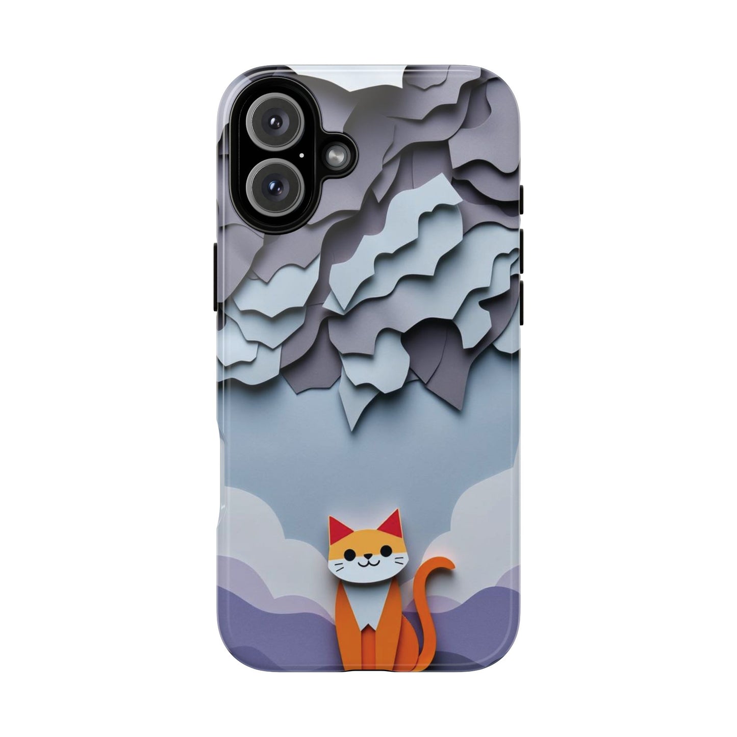 Papier-mâché Cat Design Phone Case