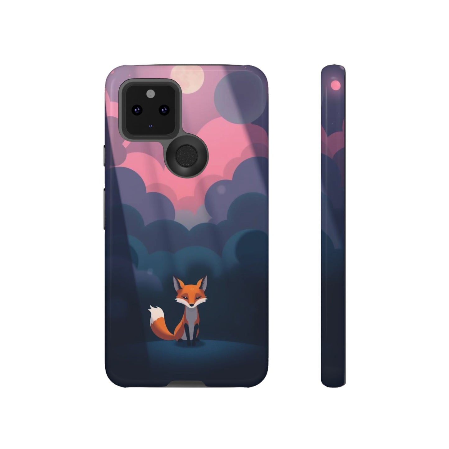 Moody Pop Art Fox Design Phone Case