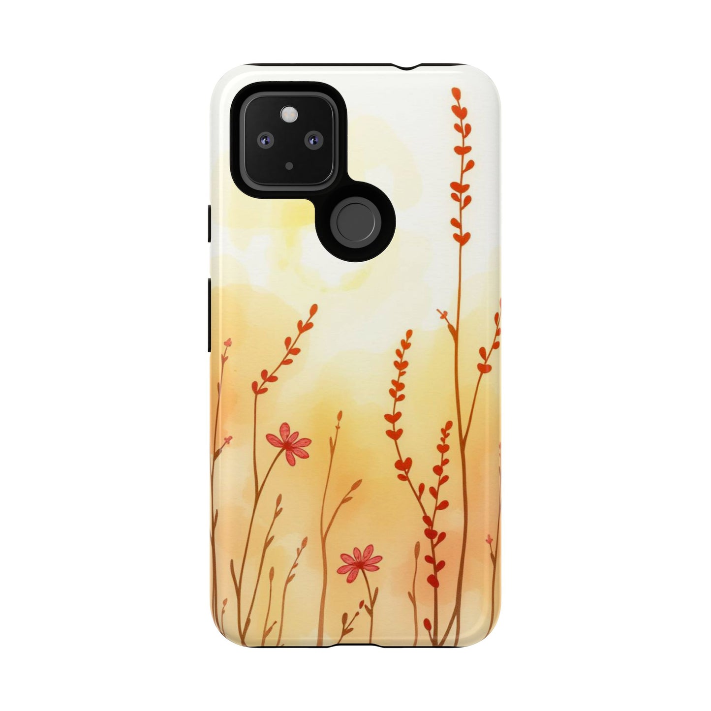 Boho Chic Watercolour Wildflower Dusk Pattern Phone Case