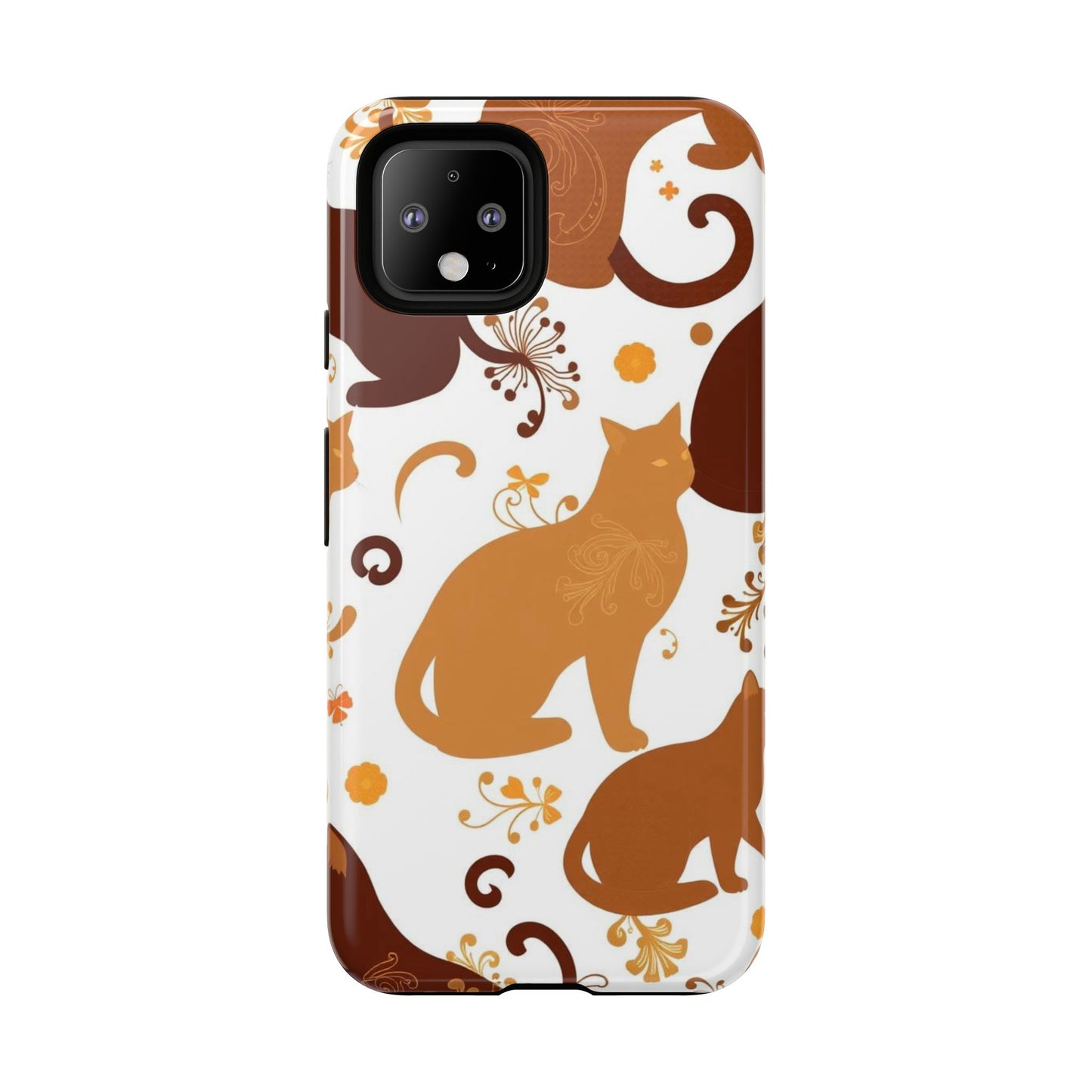 Abstract Cat Pattern Phone Case