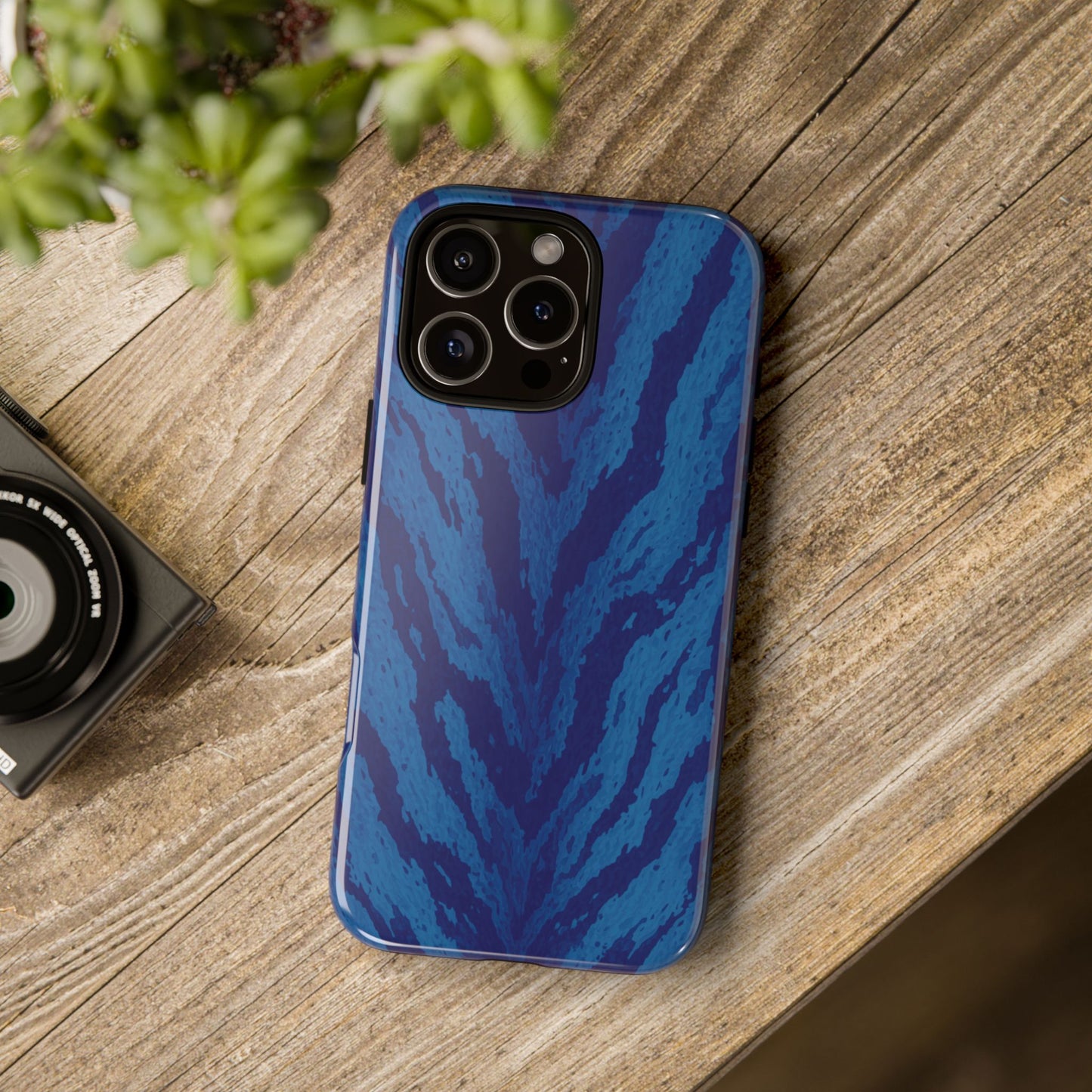 Midnight Tiger Print Phone Case