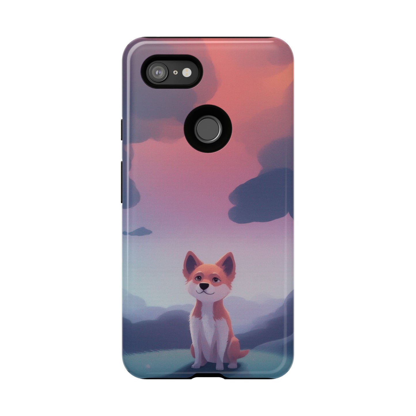 Cute Dog & Cloud Design Phone Case