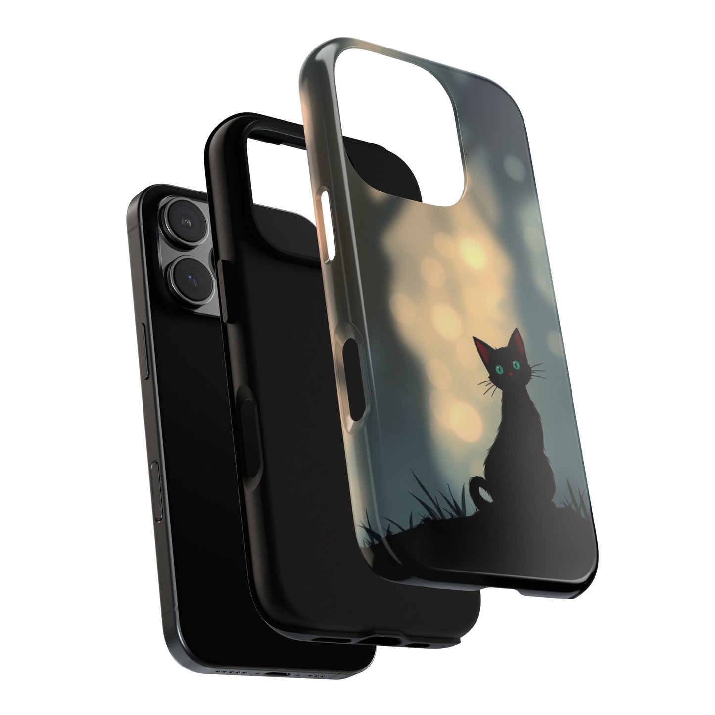 Gothic Cat Design Phone Case