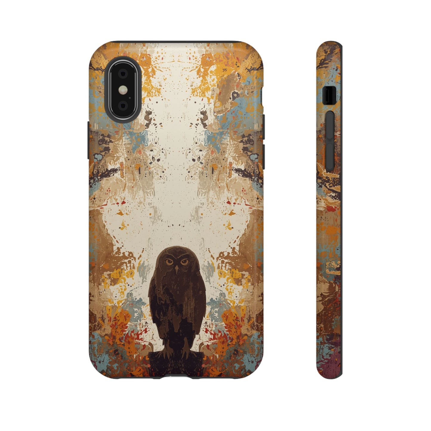 Abstract Owl Design Phone Case