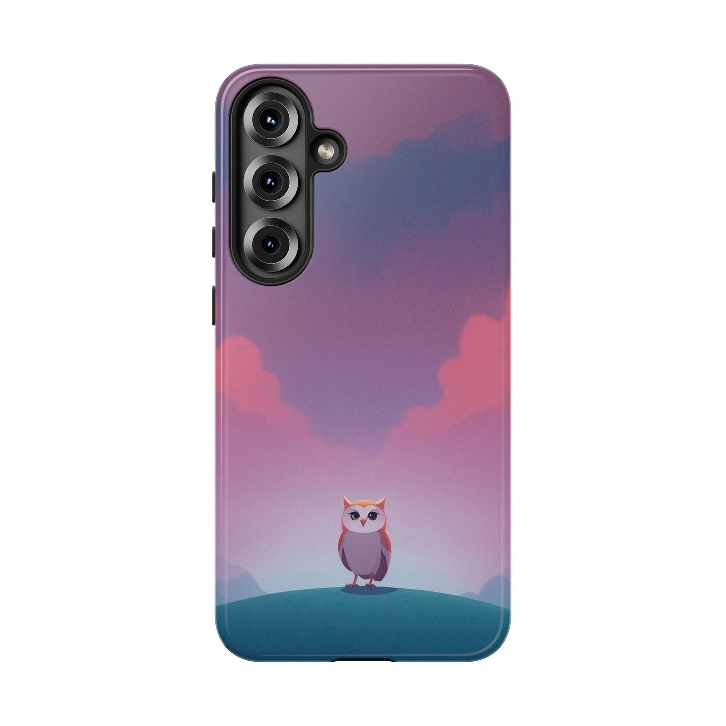 Watercolour Owl & Cloud Design Phone Case