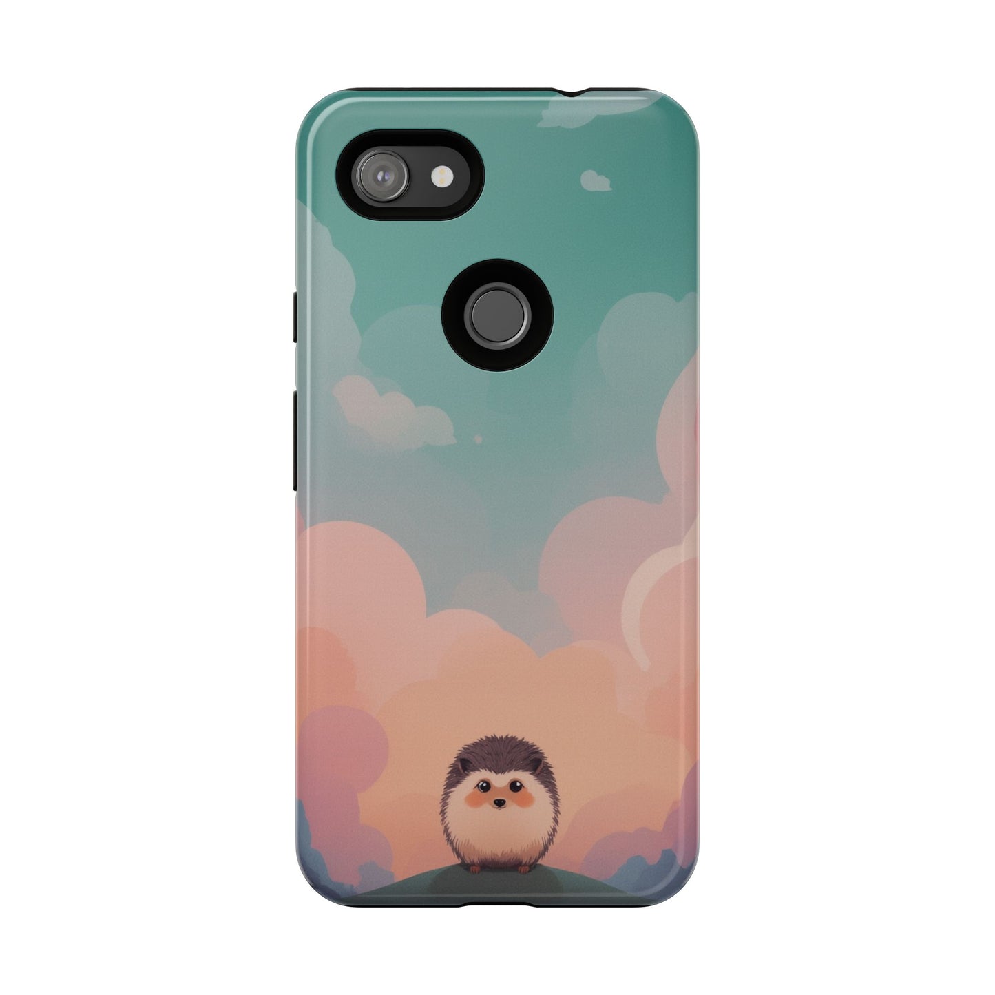 Cute Hedgehog & Cloud Design Phone Case