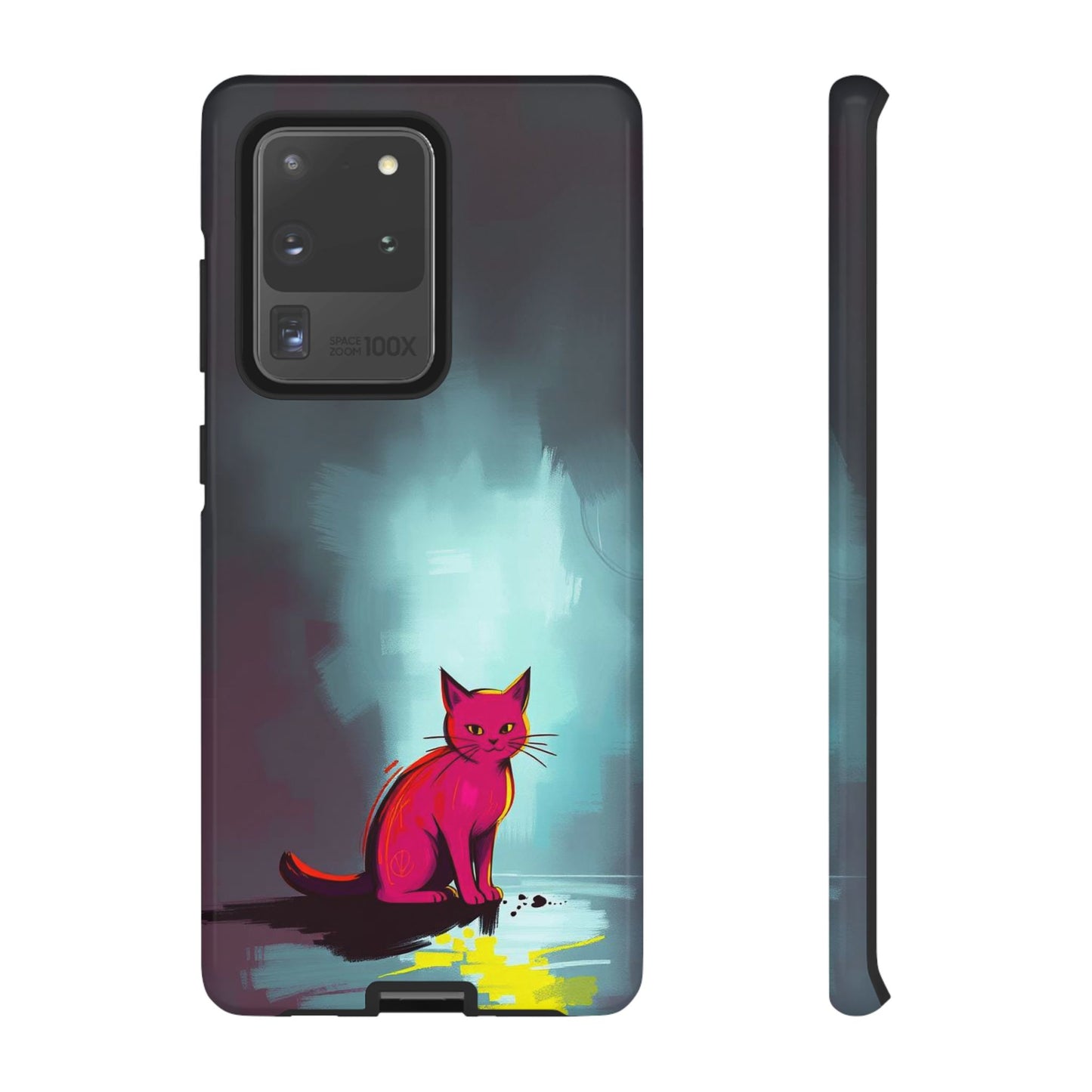Pop Art Moody Cat Design Phone Case