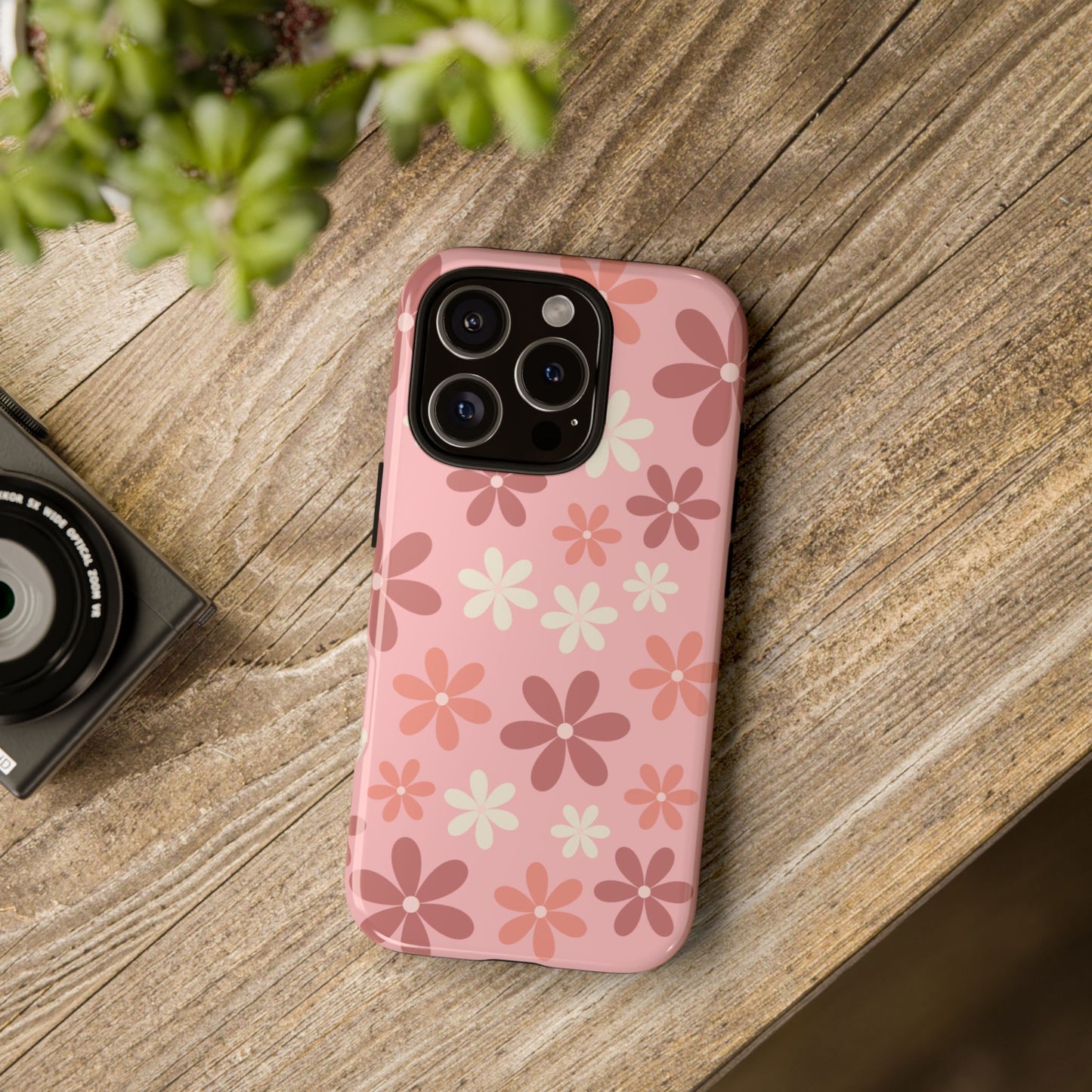 'Pink Floral Pattern' Phone Case