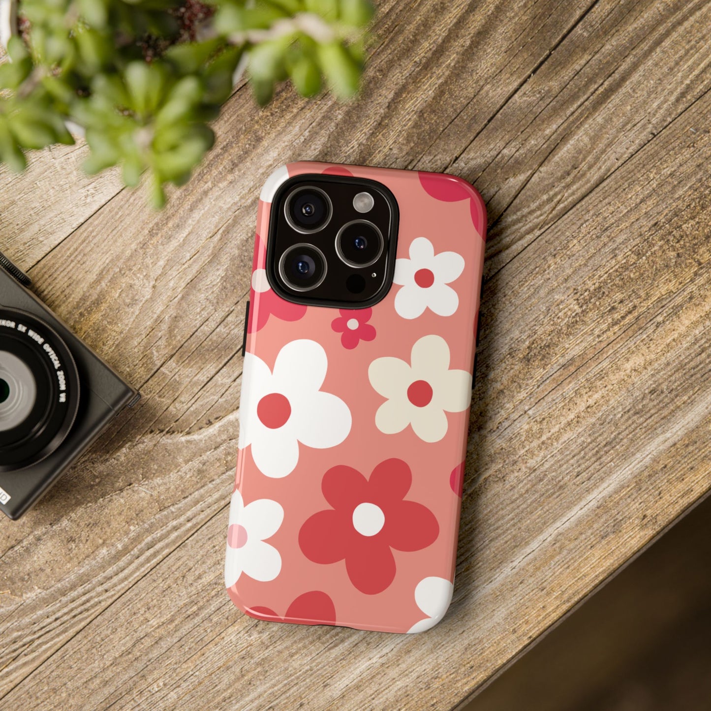 Phone Case - ’Pink Daisy Pattern’ Phone Case