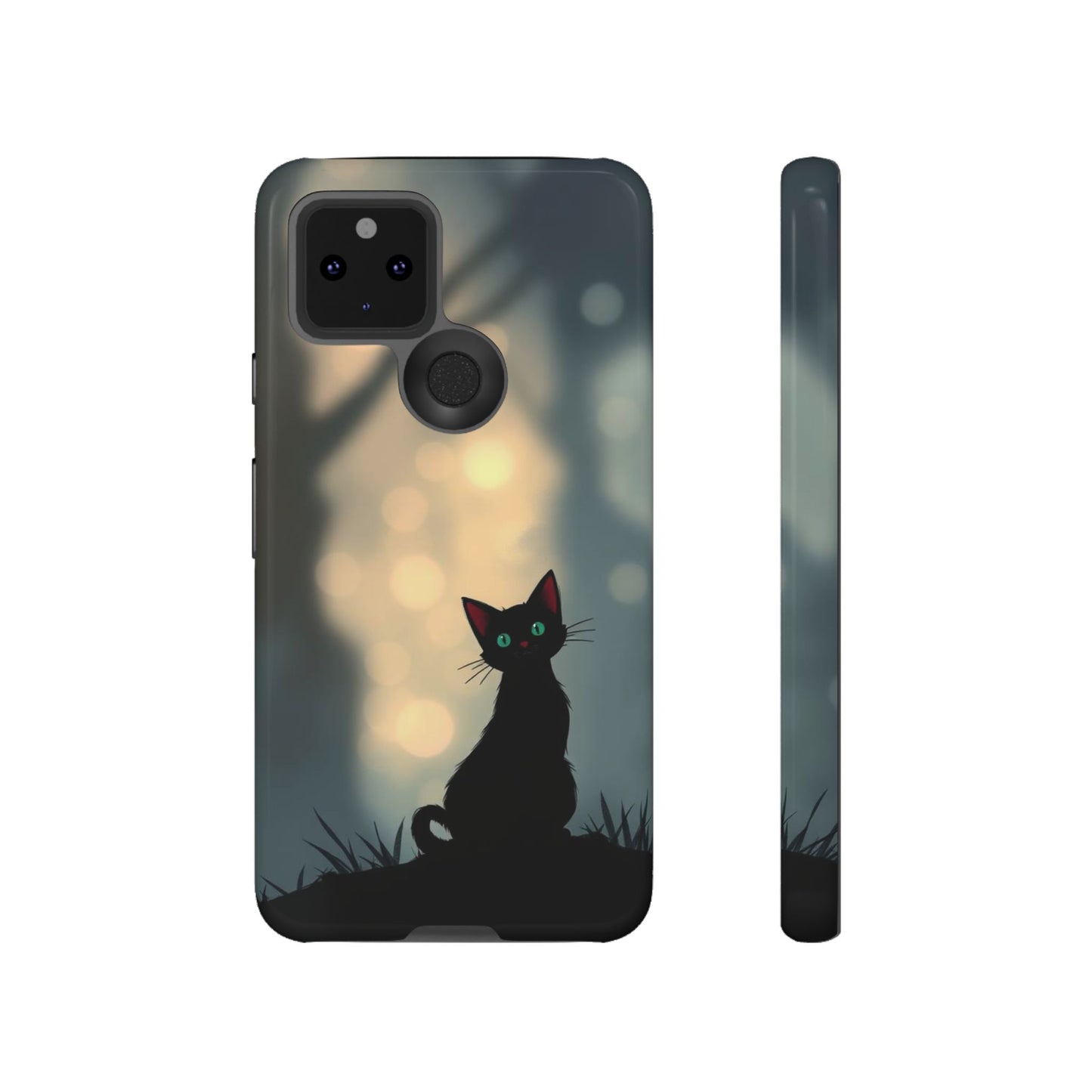 Gothic Cat Design Phone Case
